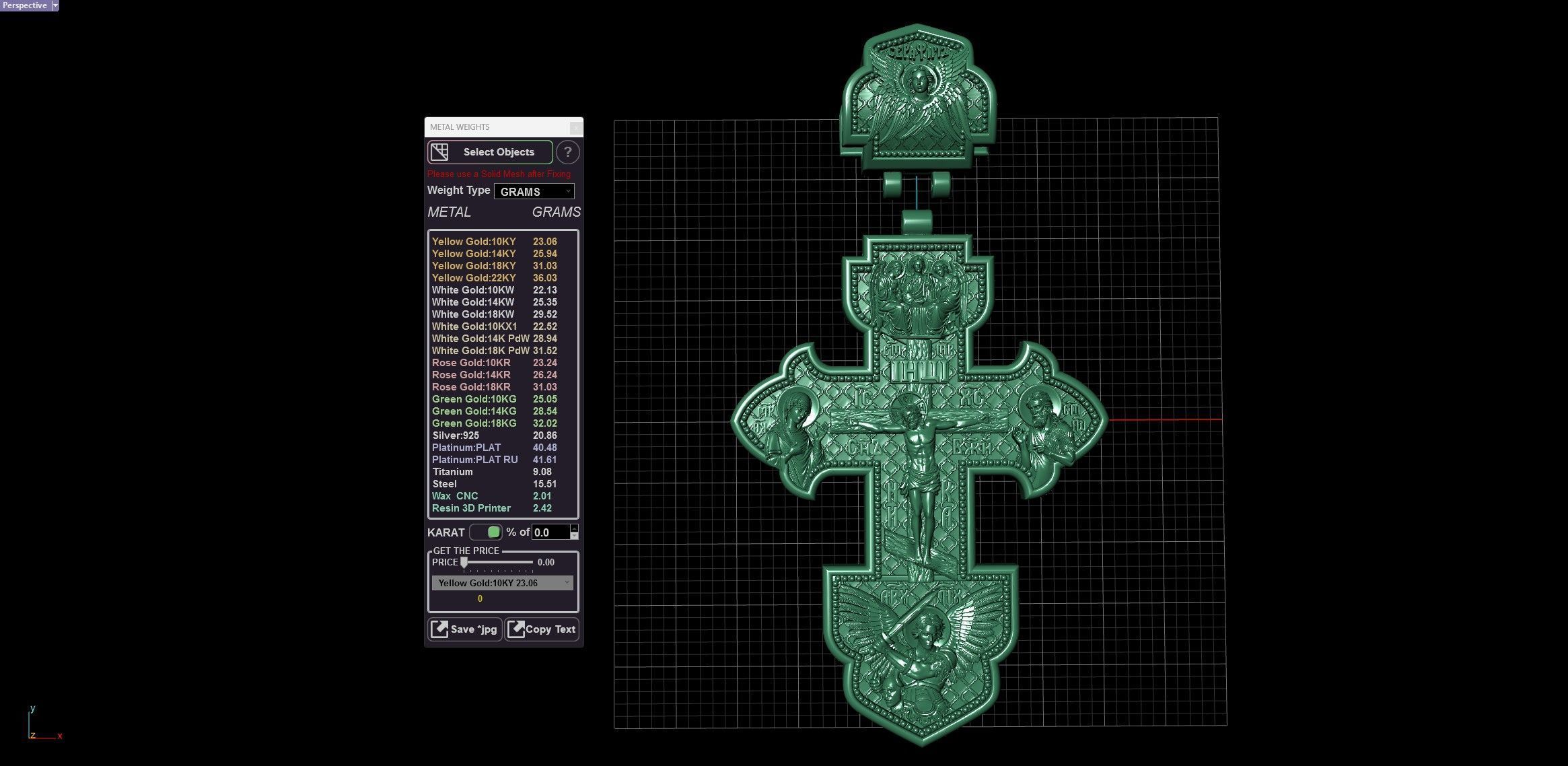 Guardian Angel and Jesus Christ Crucifixion Orthodox Cross 3D print model_14