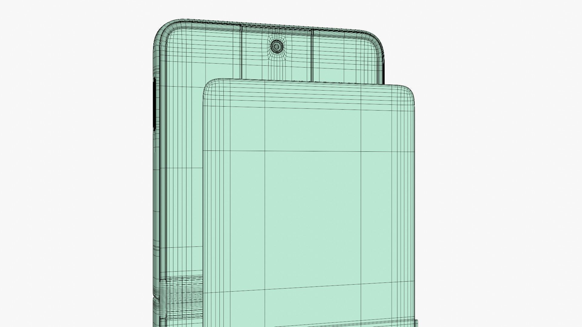 Samsung Galaxy Z Flip 7 Jetblack Low-poly 3D model_14