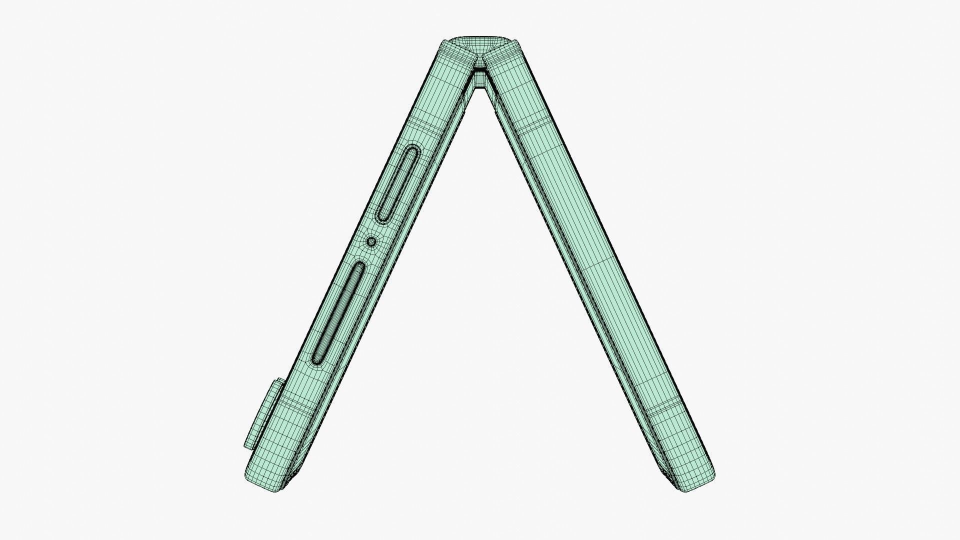 Samsung Galaxy Z Flip 7 Mint Low-poly 3D model_17