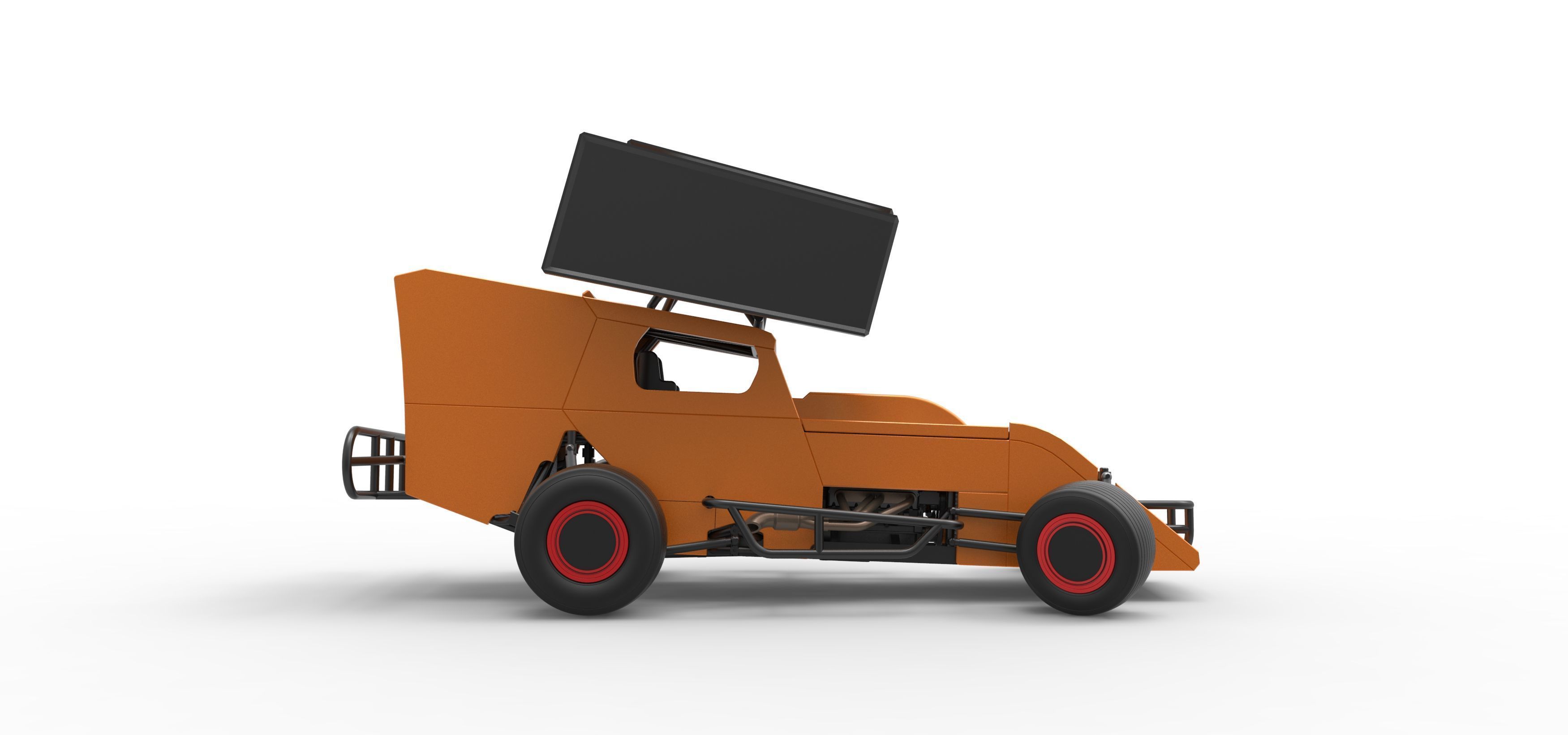 Southern Wing Modified Stock car while turning Scale 1 to 25 3D print model_22