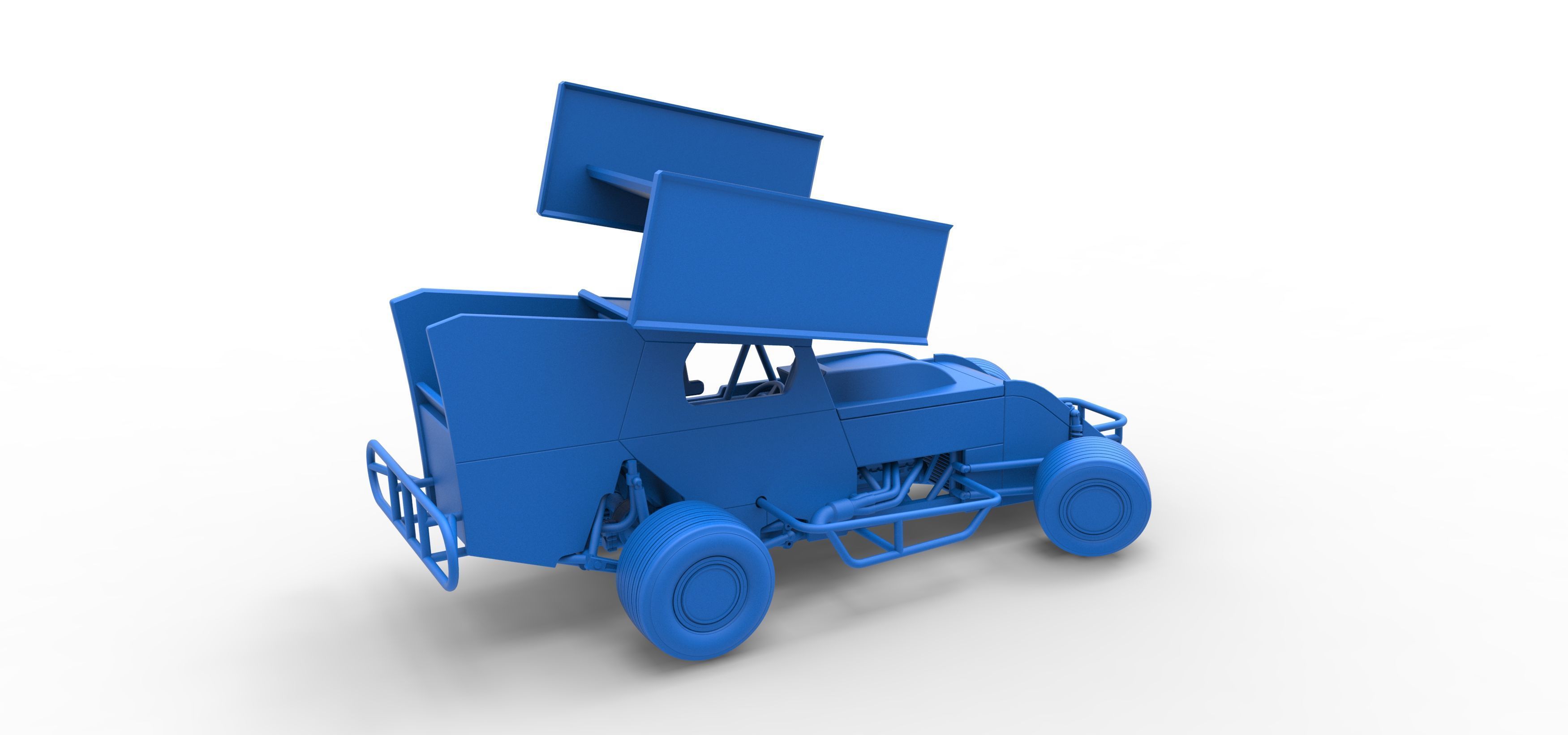 Southern Wing Modified Stock car while turning Scale 1 to 25 3D print model_46