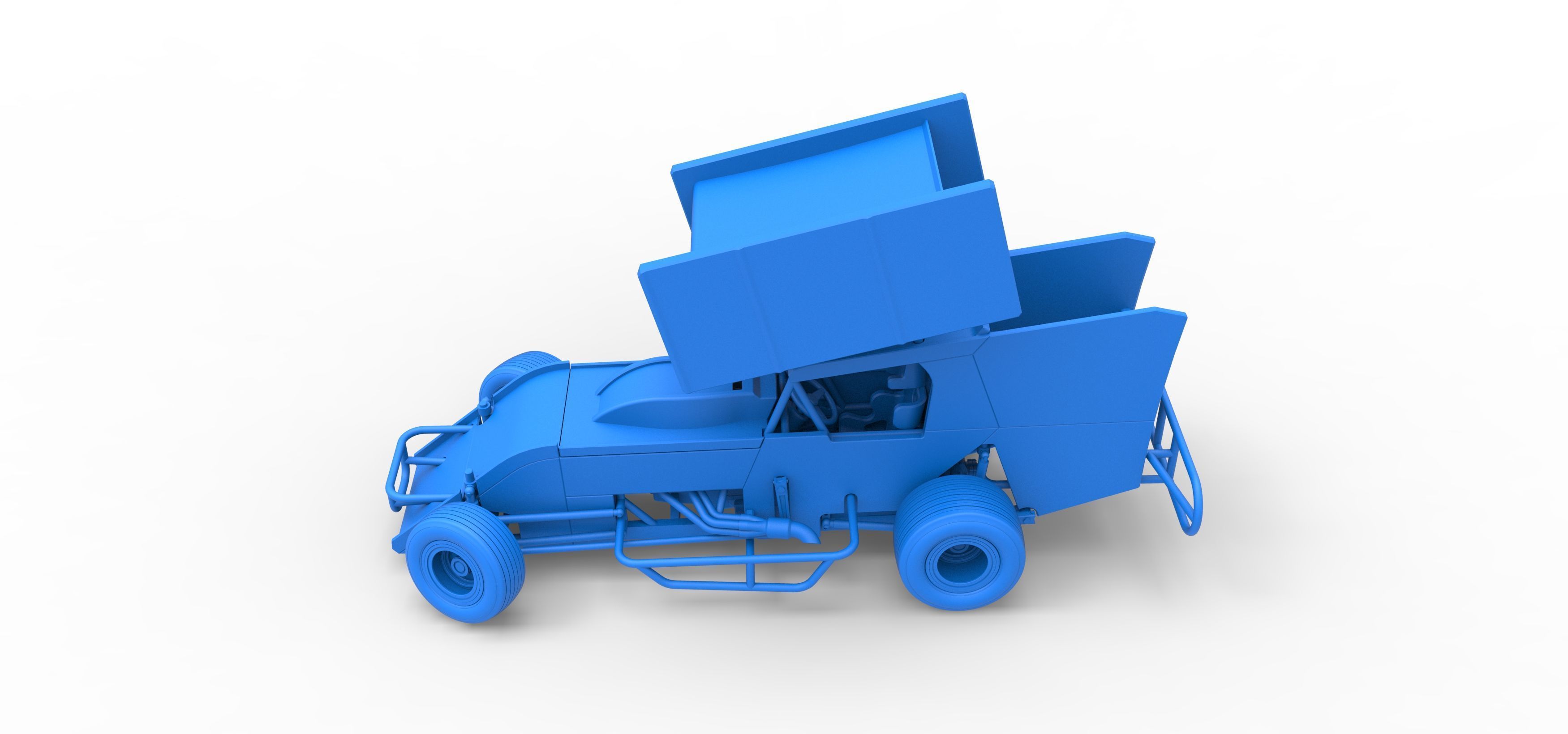 Southern Wing Modified Stock car while turning Scale 1 to 25 3D print model_36