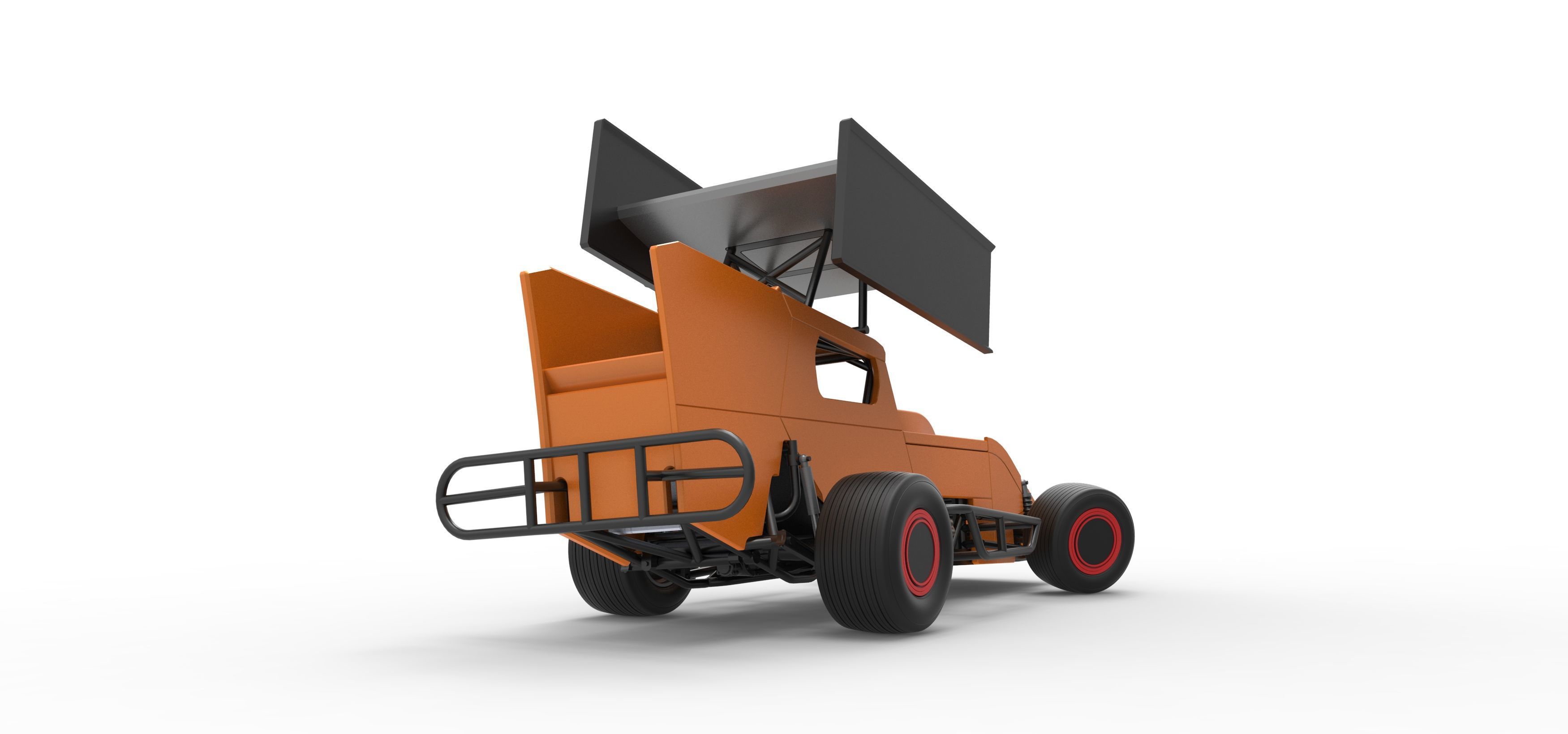 Southern Wing Modified Stock car while turning Scale 1 to 25 3D print model_19