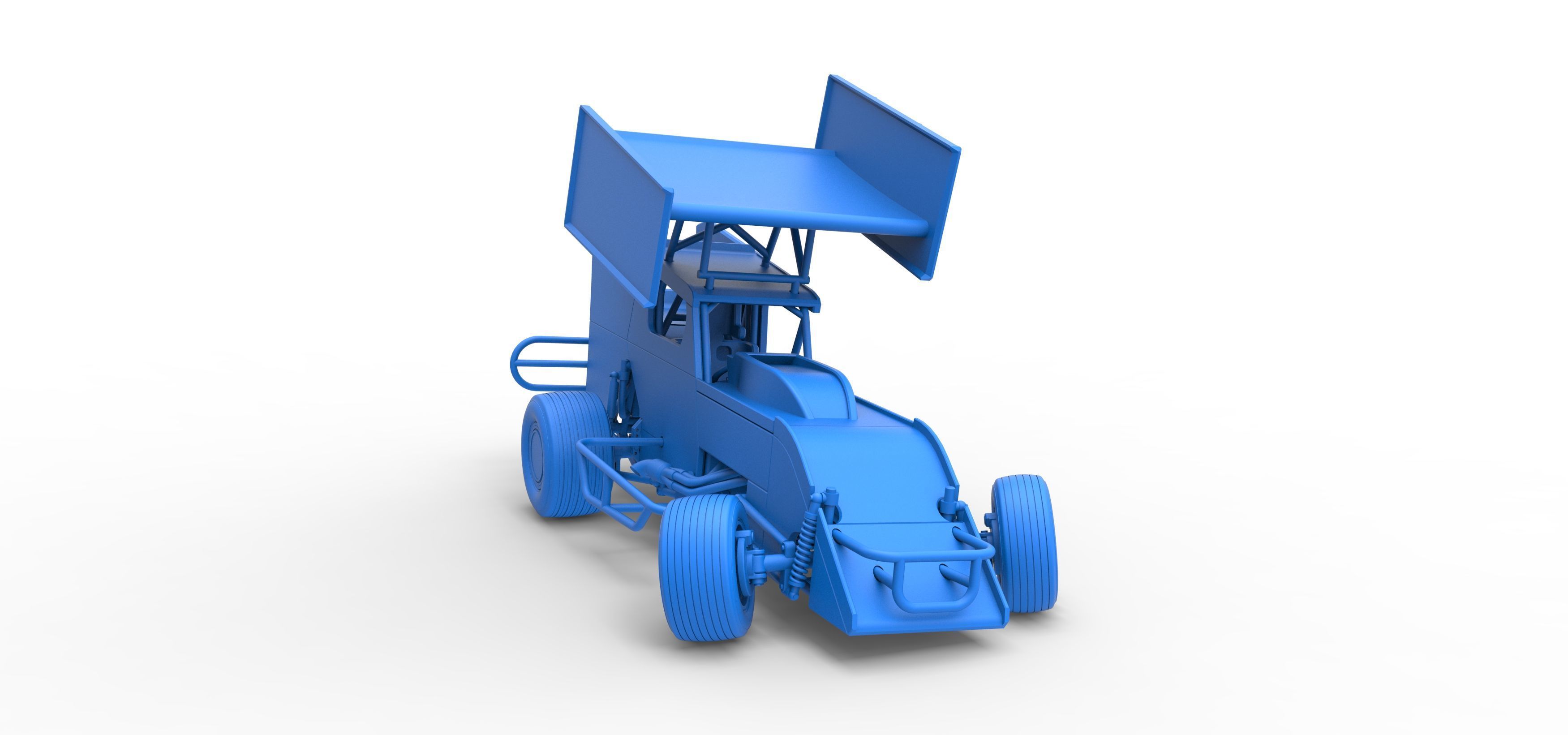Southern Wing Modified Stock car while turning Scale 1 to 25 3D print model_52