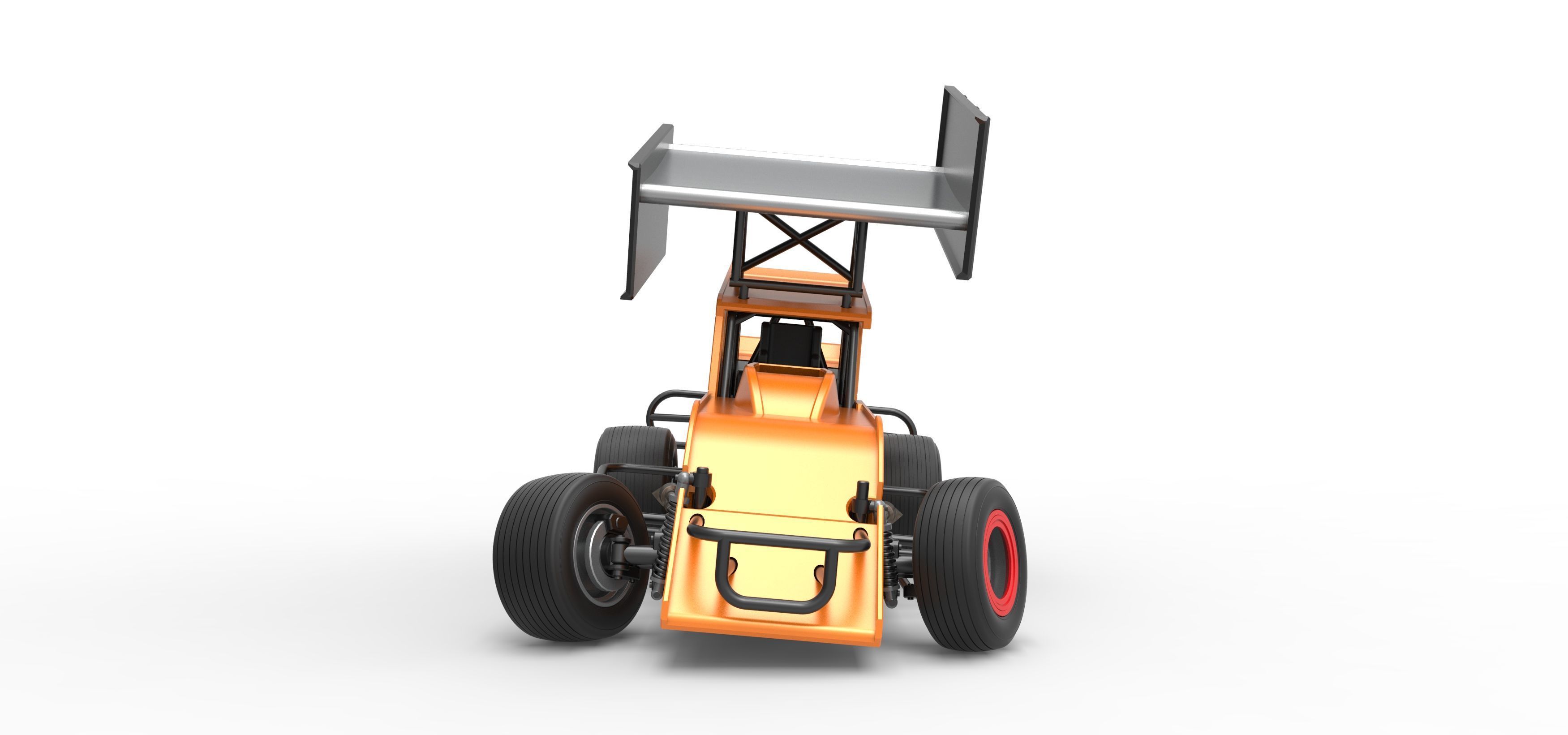 Southern Wing Modified Stock car while turning Scale 1 to 25 3D print model_7