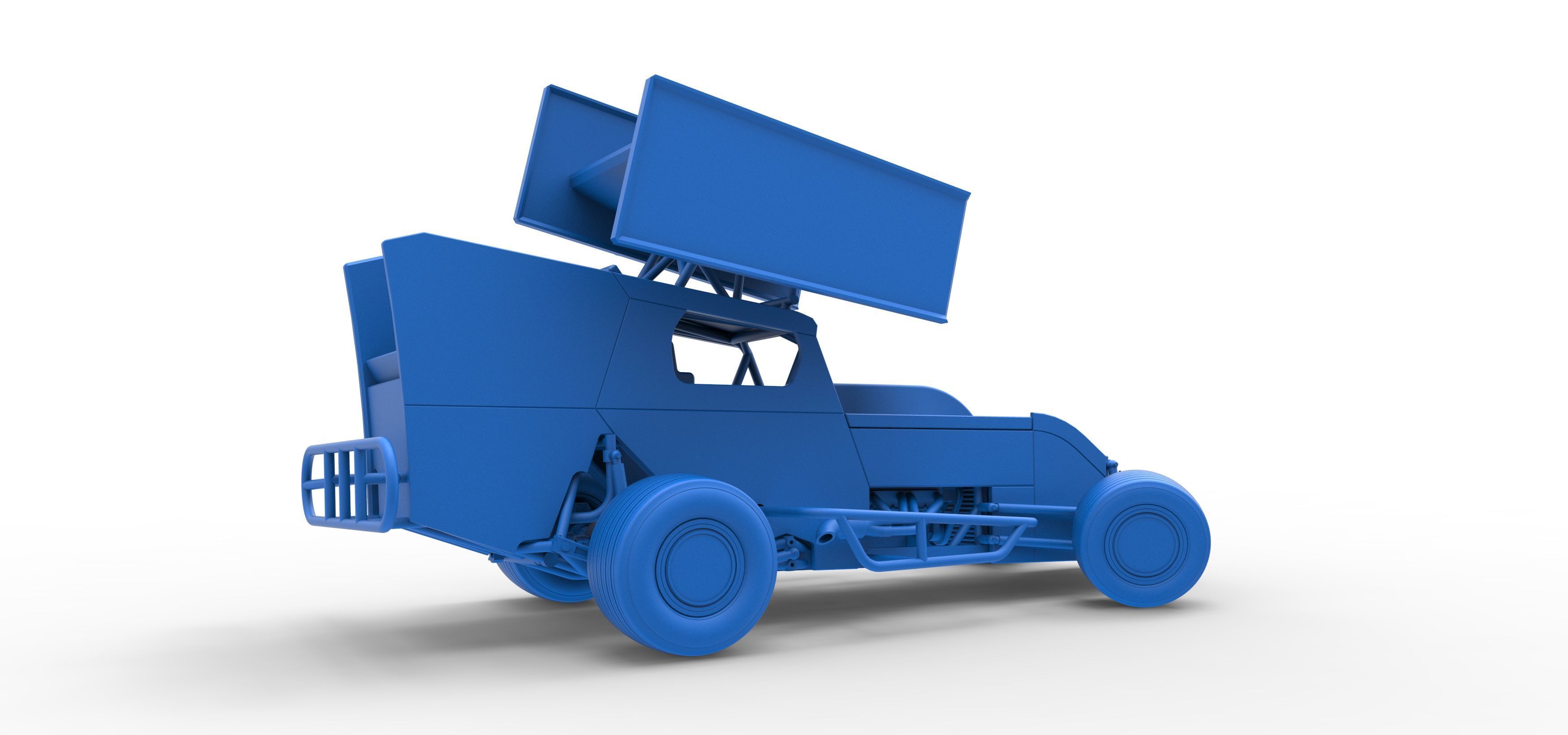 Southern Wing Modified Stock car while turning Scale 1 to 25 3D print model_47