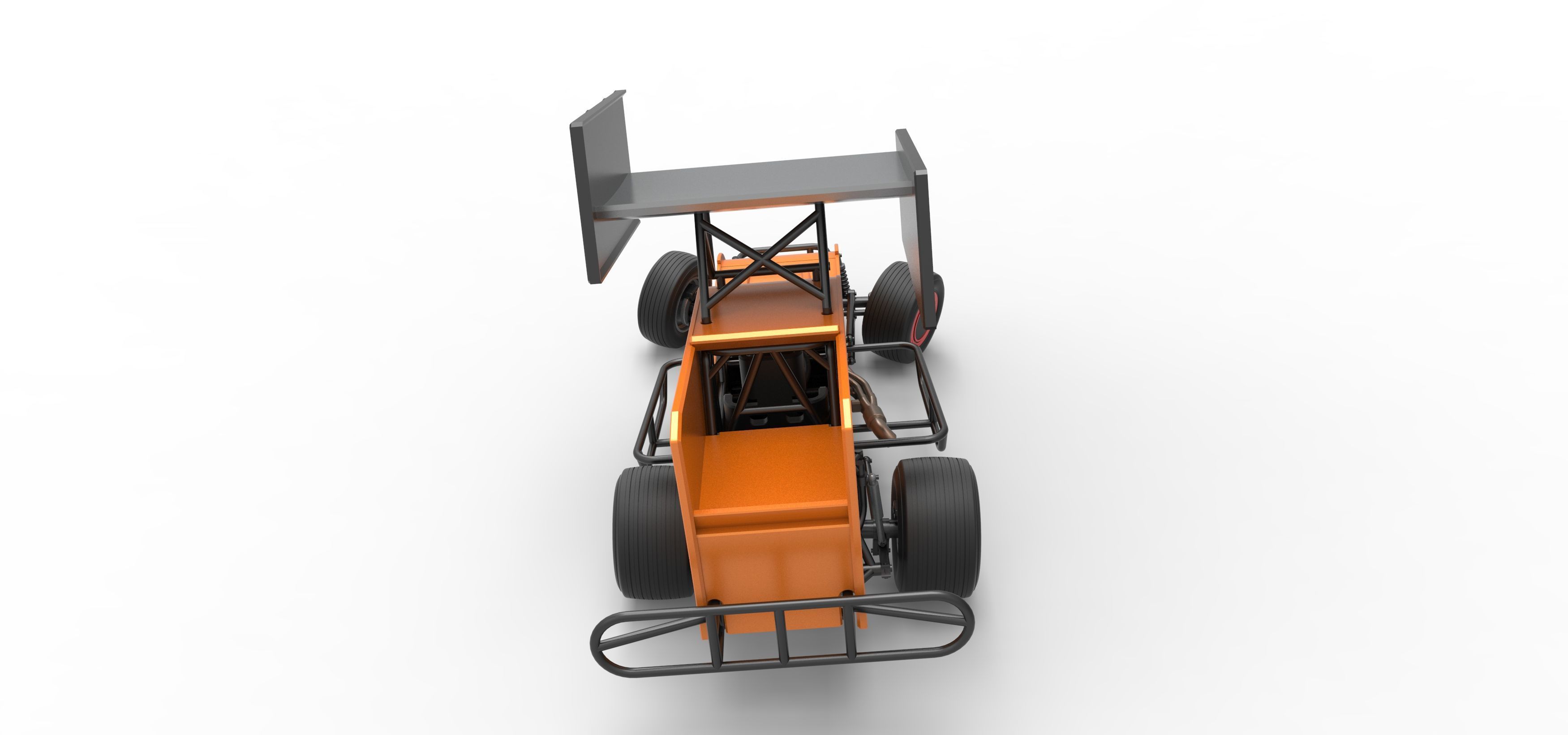 Southern Wing Modified Stock car while turning Scale 1 to 25 3D print model_17