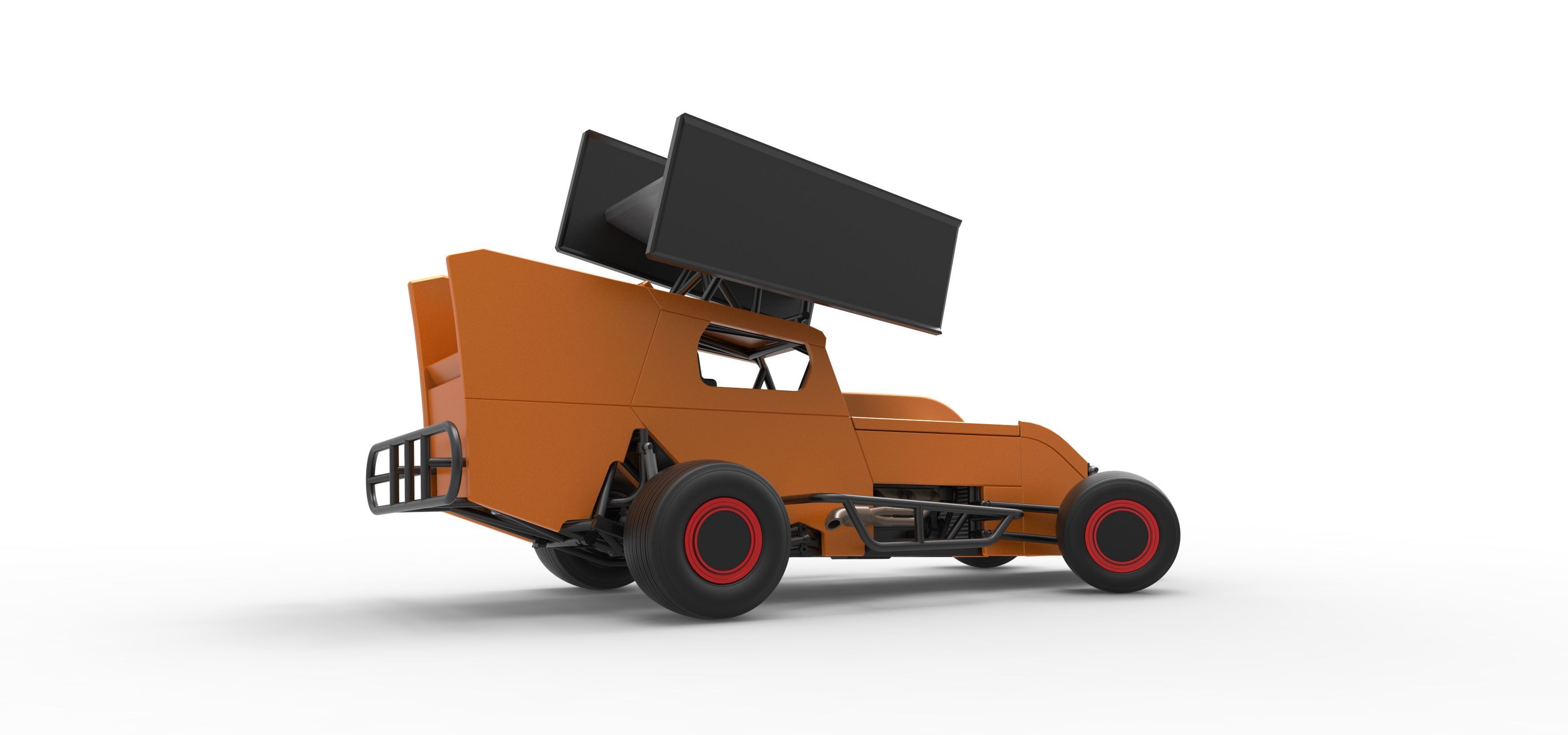 Southern Wing Modified Stock car while turning Scale 1 to 25 3D print model_21
