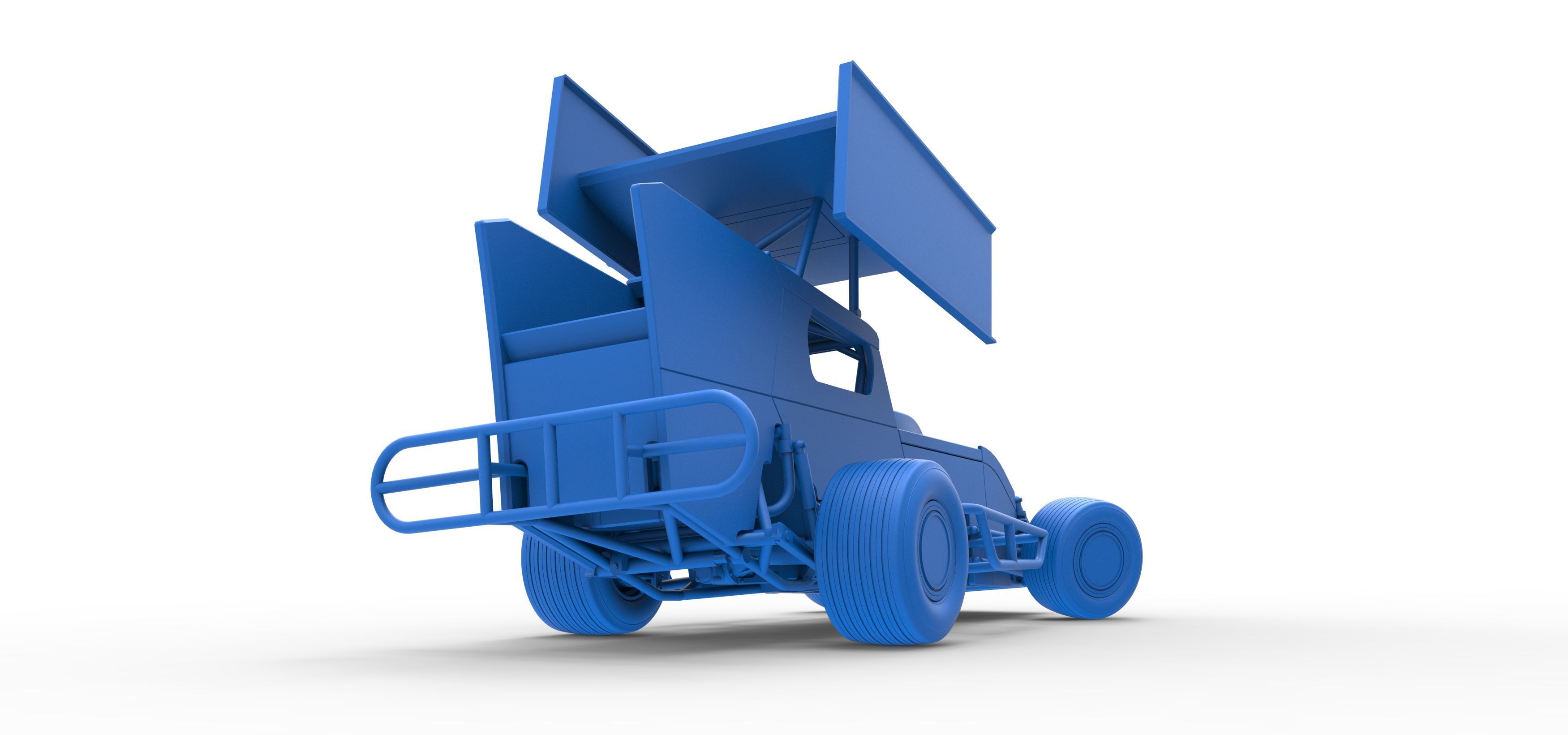 Southern Wing Modified Stock car while turning Scale 1 to 25 3D print model_45