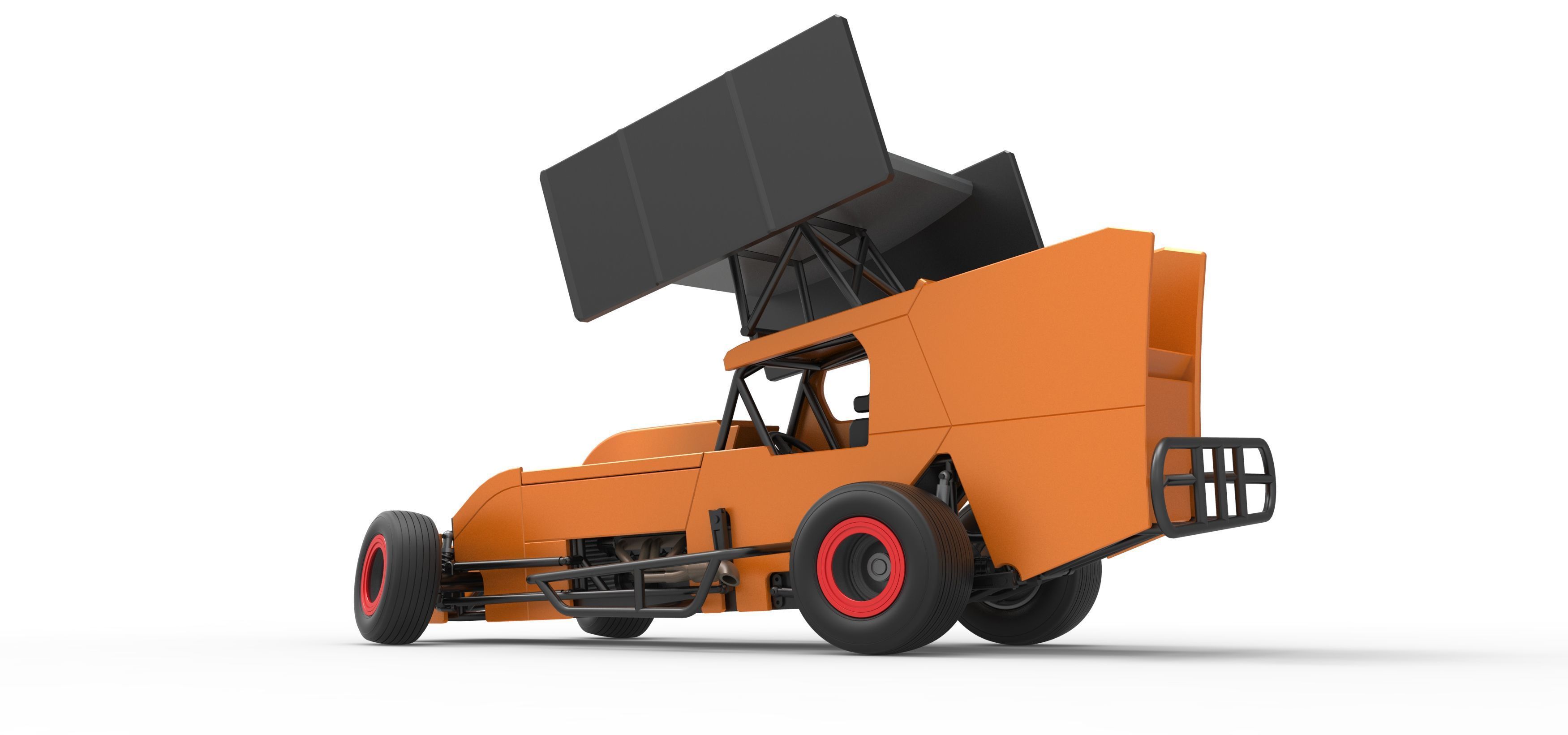 Southern Wing Modified Stock car while turning Scale 1 to 25 3D print model_13