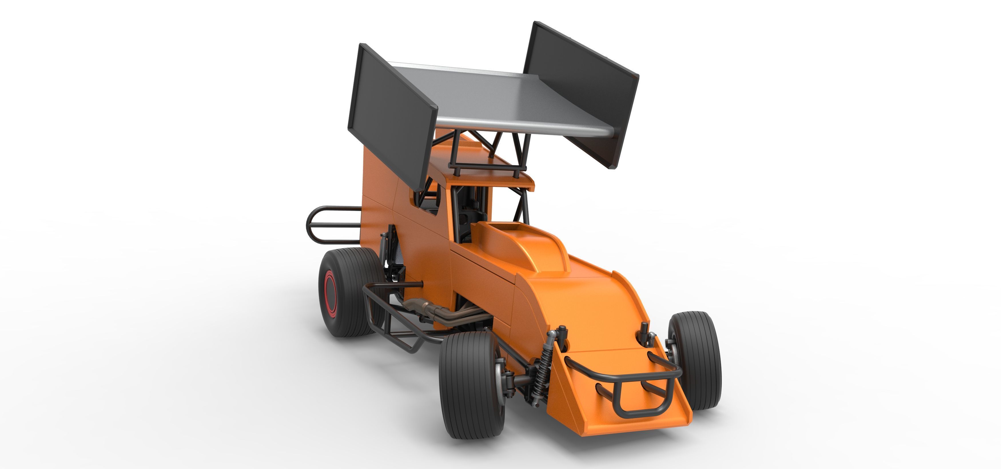 Southern Wing Modified Stock car while turning Scale 1 to 25 3D print model_26