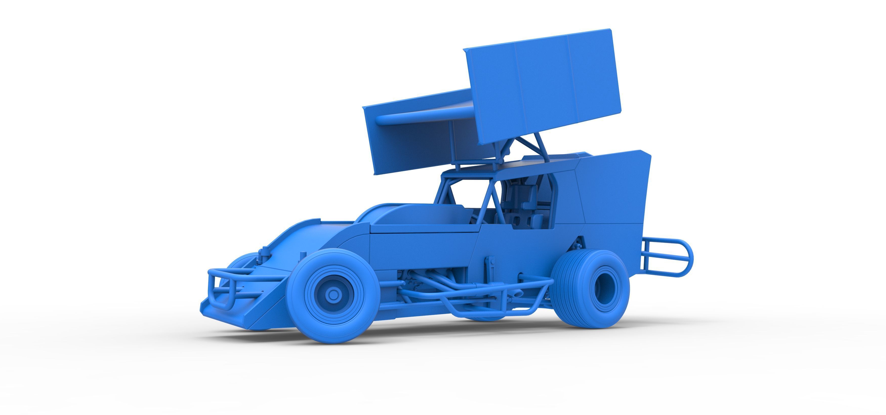 Southern Wing Modified Stock car while turning Scale 1 to 25 3D print model_28