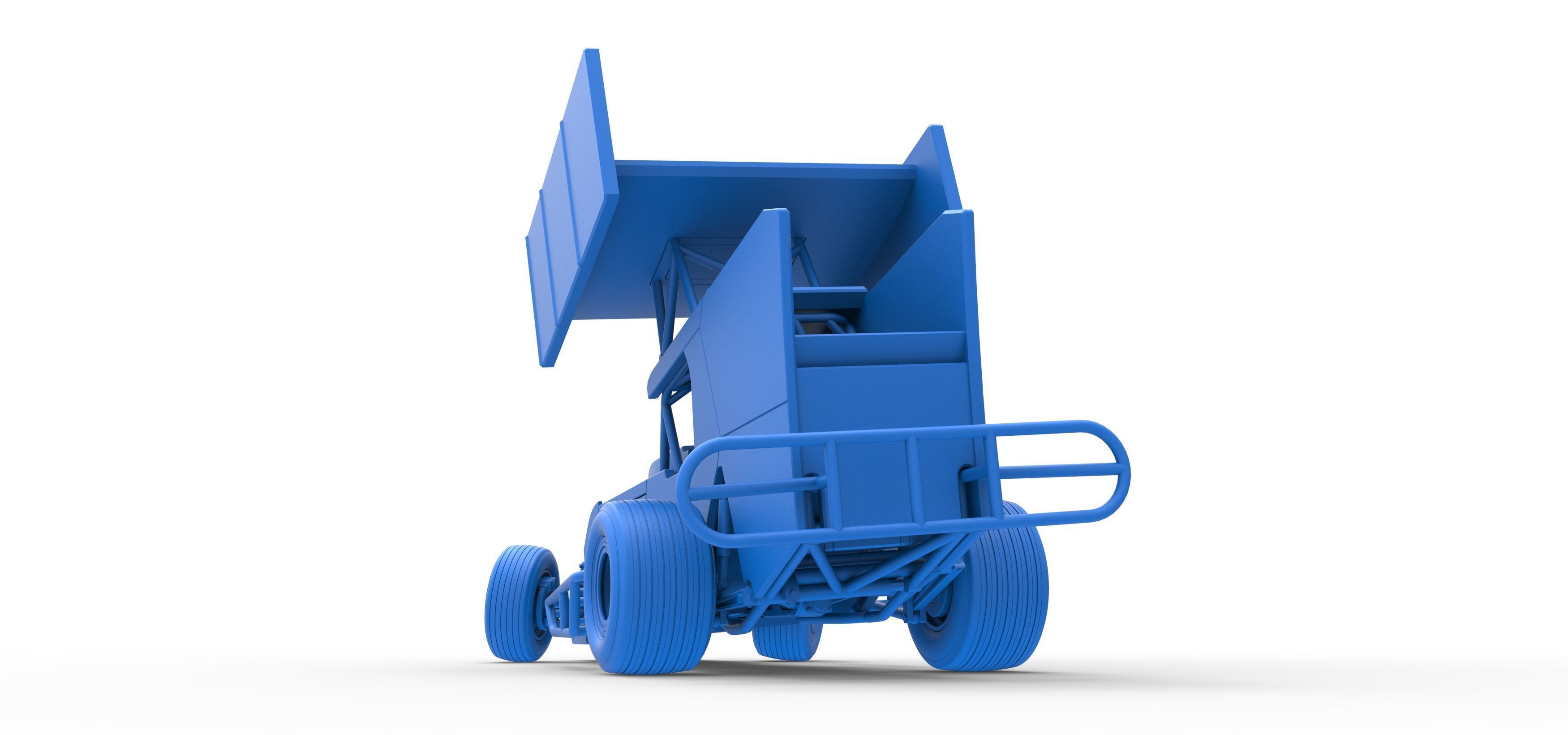 Southern Wing Modified Stock car while turning Scale 1 to 25 3D print model_41