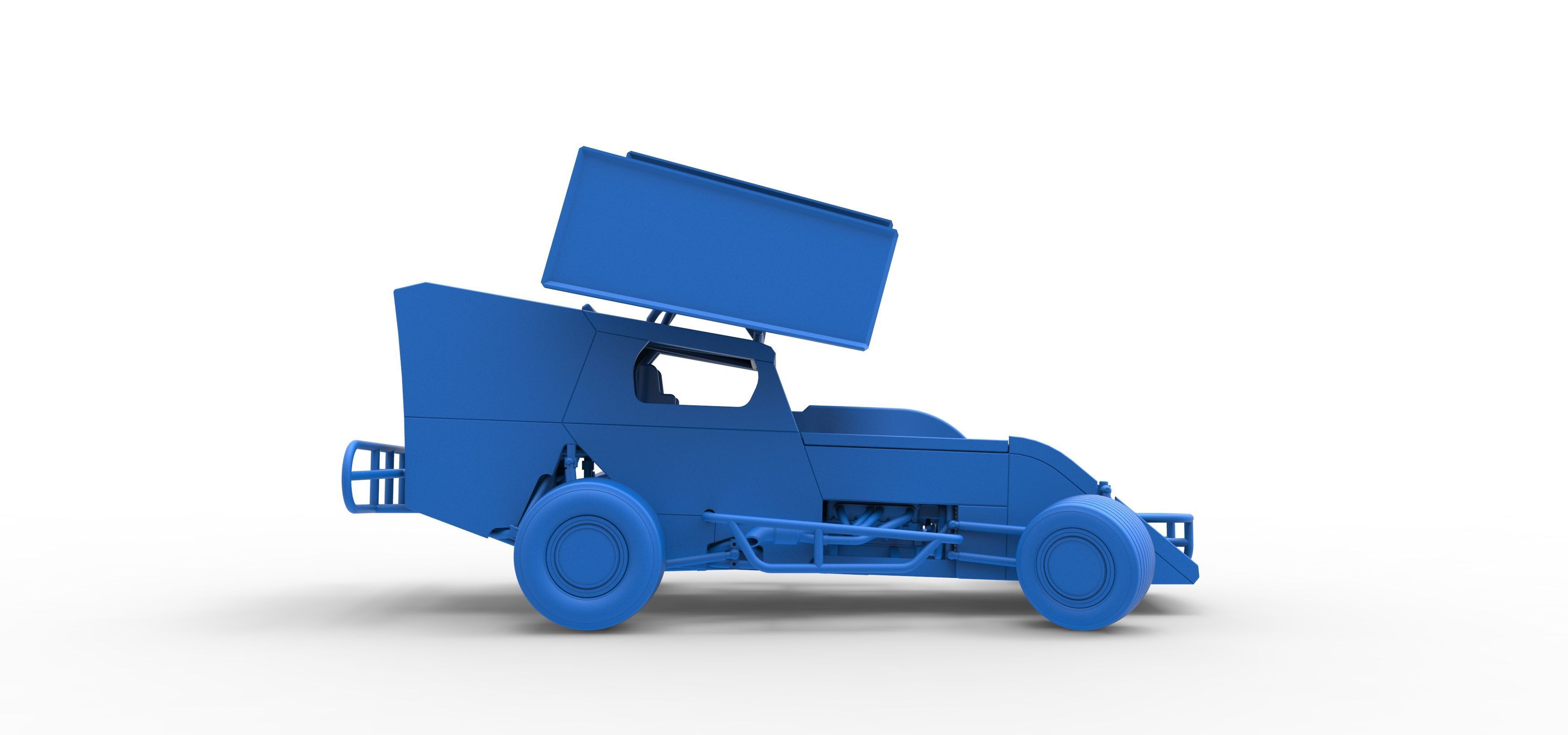 Southern Wing Modified Stock car while turning Scale 1 to 25 3D print model_48