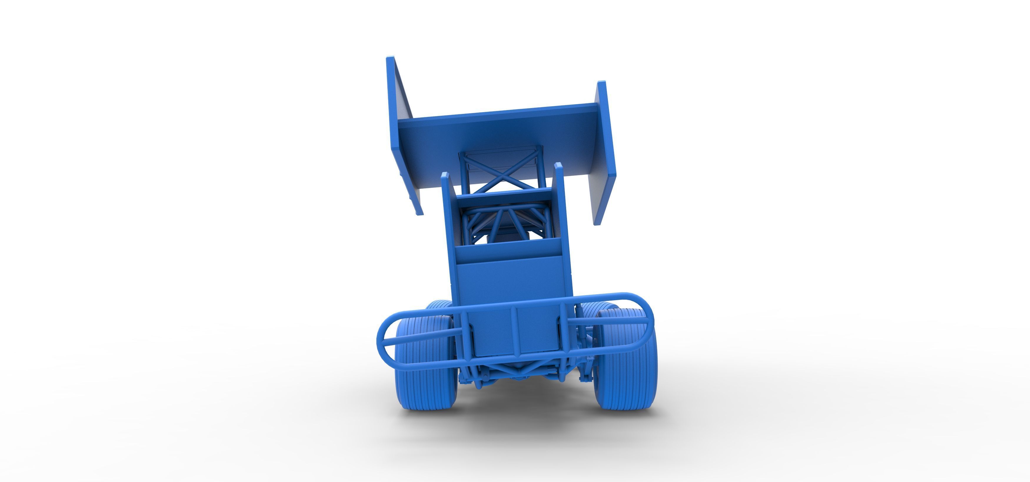 Southern Wing Modified Stock car while turning Scale 1 to 25 3D print model_42