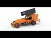 Southern Wing Modified Stock car while turning Scale 1 to 25 3D print model_1