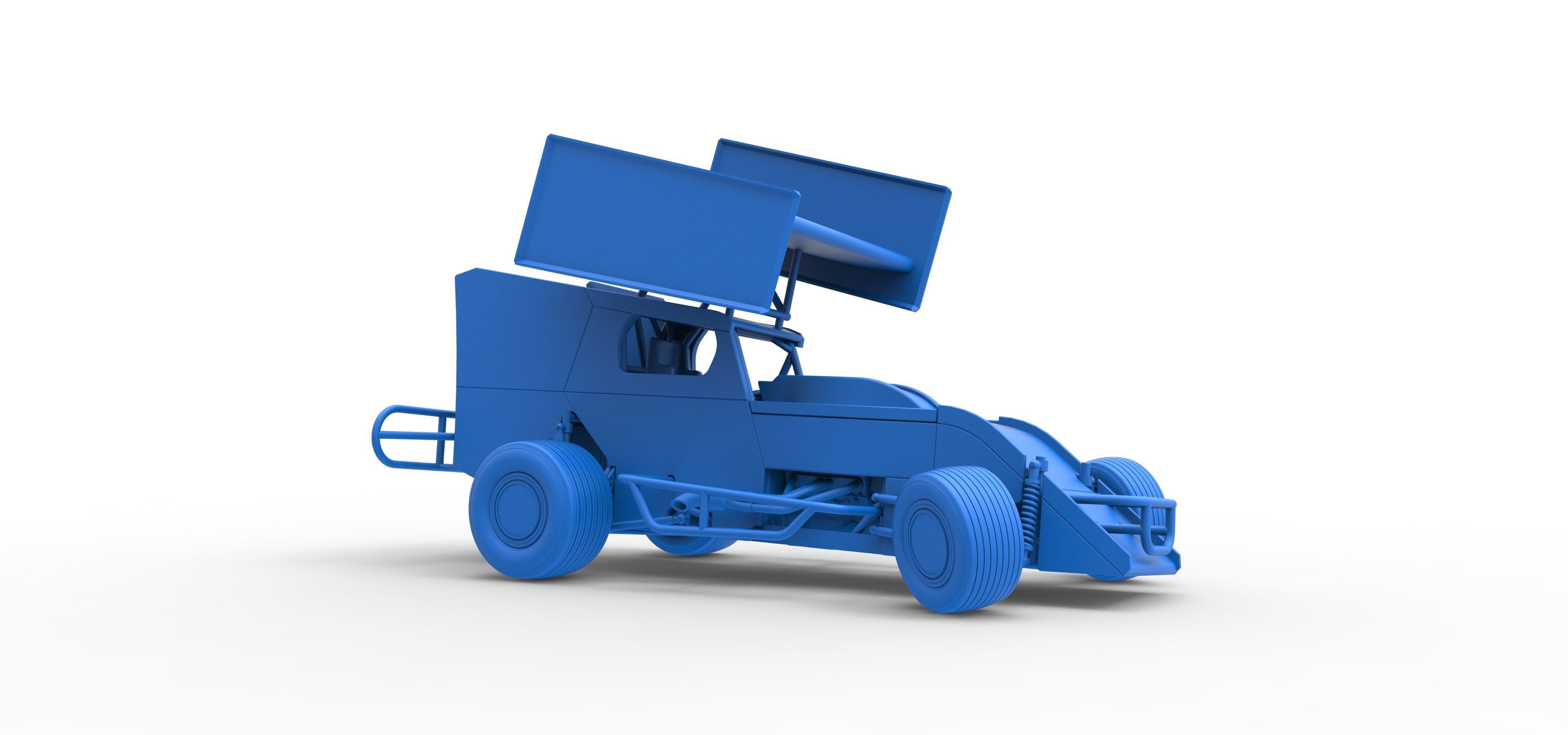 Southern Wing Modified Stock car while turning Scale 1 to 25 3D print model_51