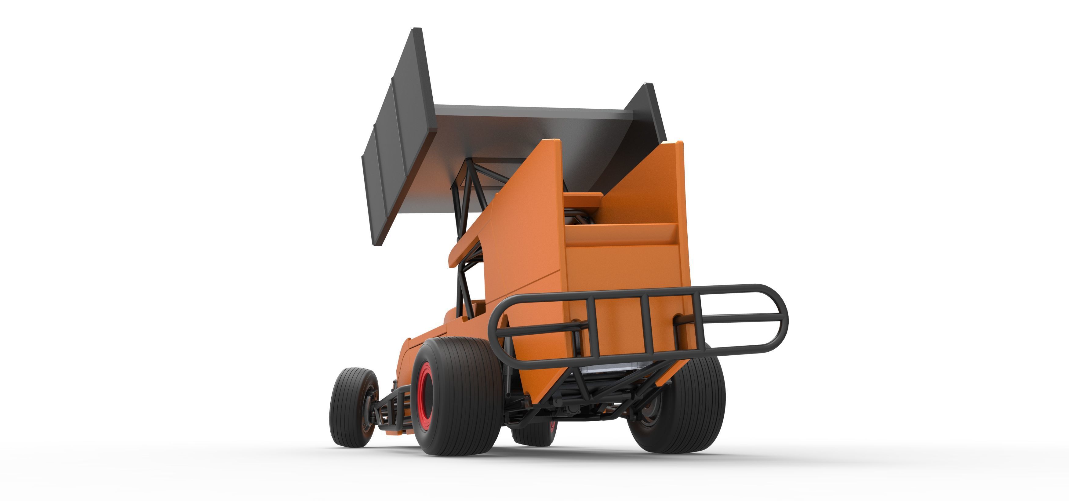 Southern Wing Modified Stock car while turning Scale 1 to 25 3D print model_15