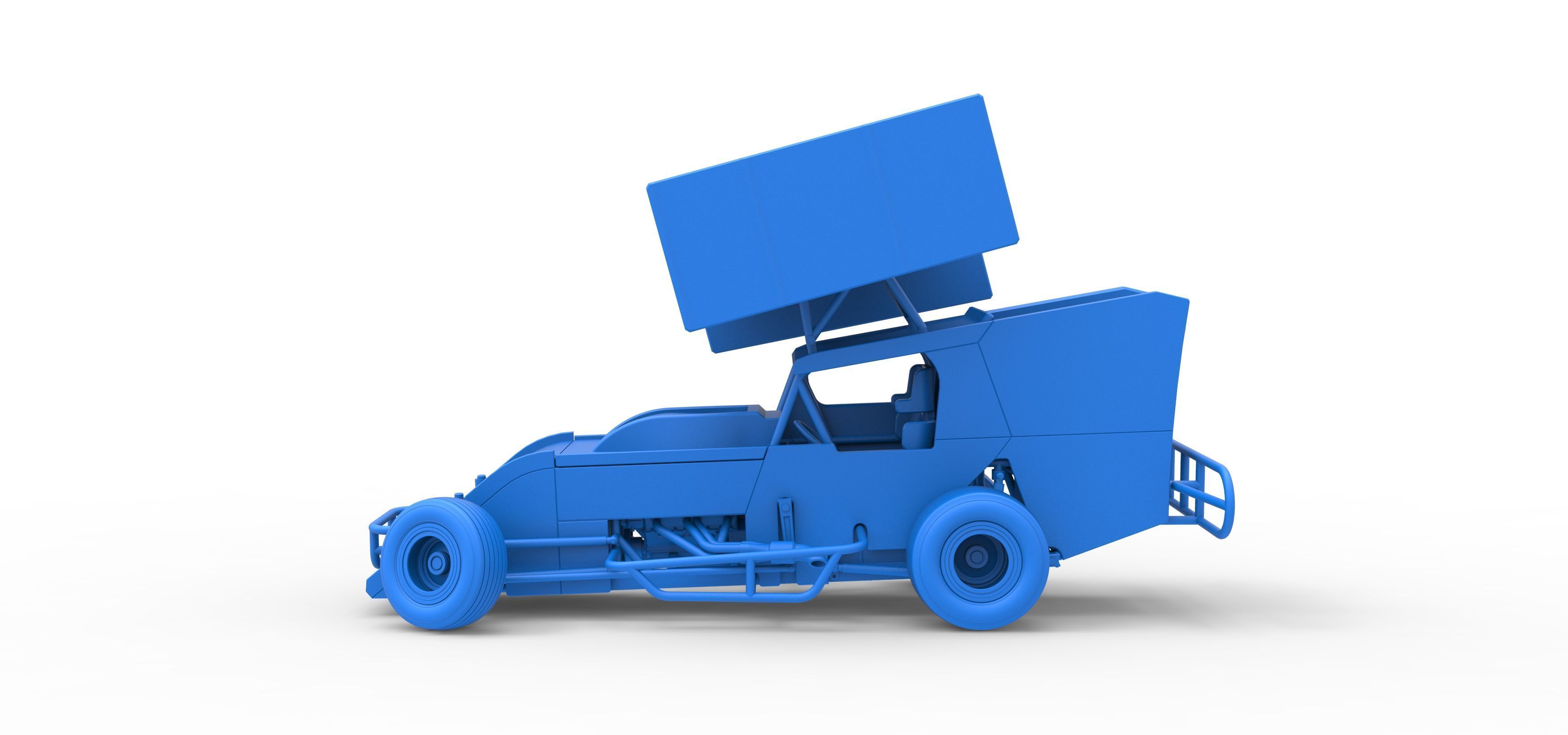 Southern Wing Modified Stock car while turning Scale 1 to 25 3D print model_35