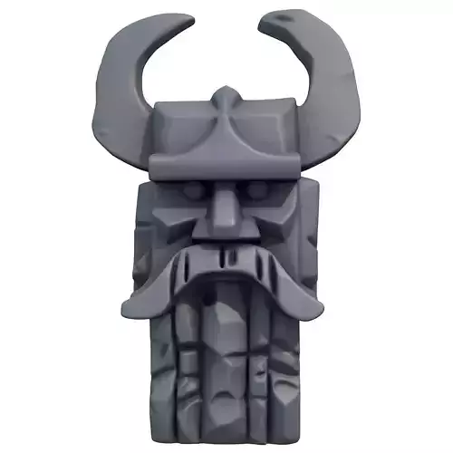 Stone Sculpture Viking Warrior