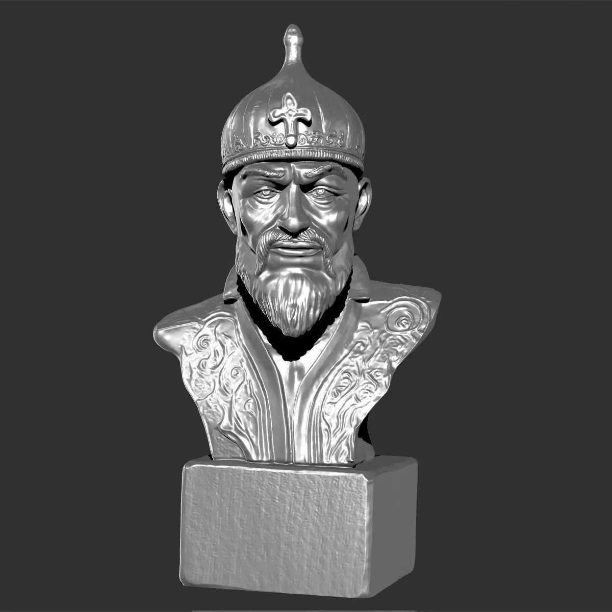 Amir Timur Bust- Emir Timur Bust - Tamerlane 3D model 3D print model_0