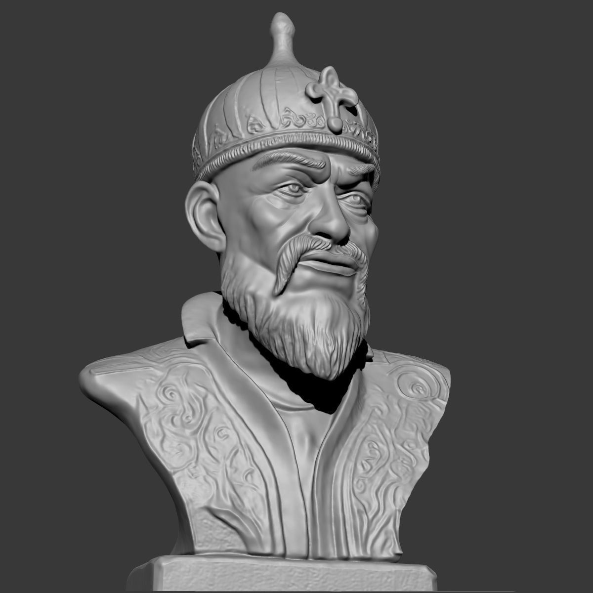 Amir Timur Bust- Emir Timur Bust - Tamerlane 3D model 3D print model_10