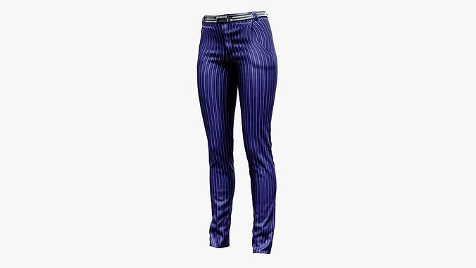 Formal Suit Pants Low-poly 3D model