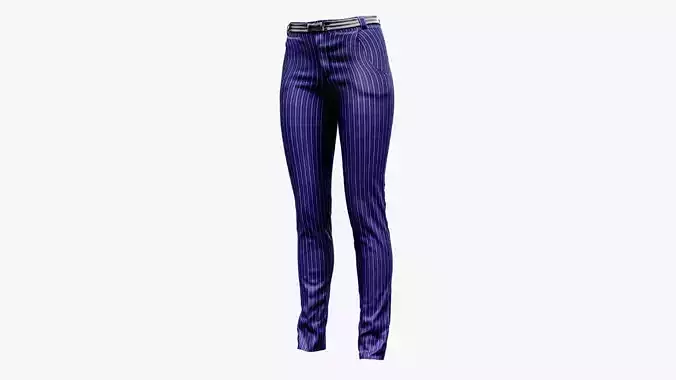 Formal Suit Pants Low-poly 3D model