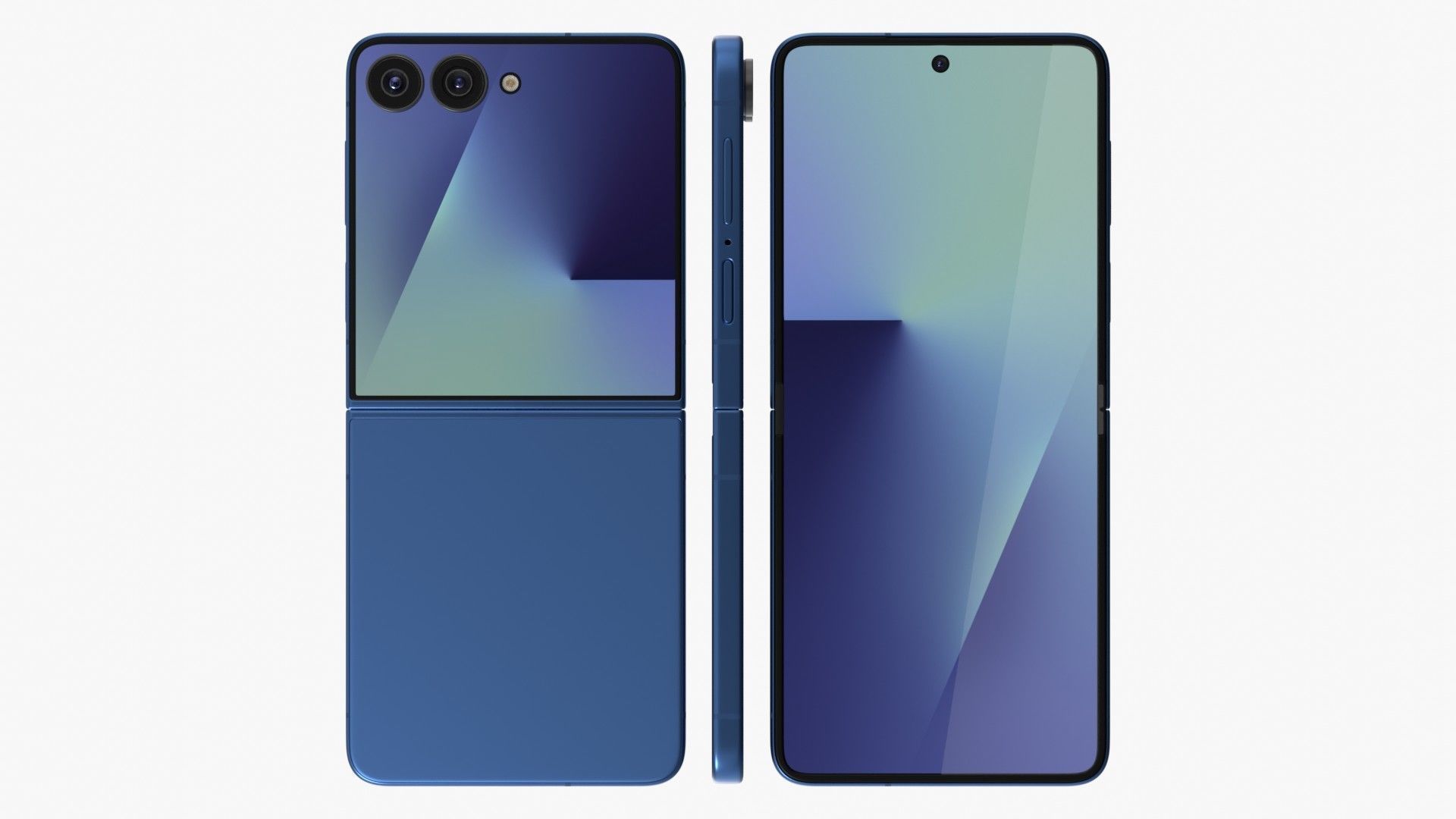 Samsung Galaxy Z Flip 7 Low-poly 3D model_3