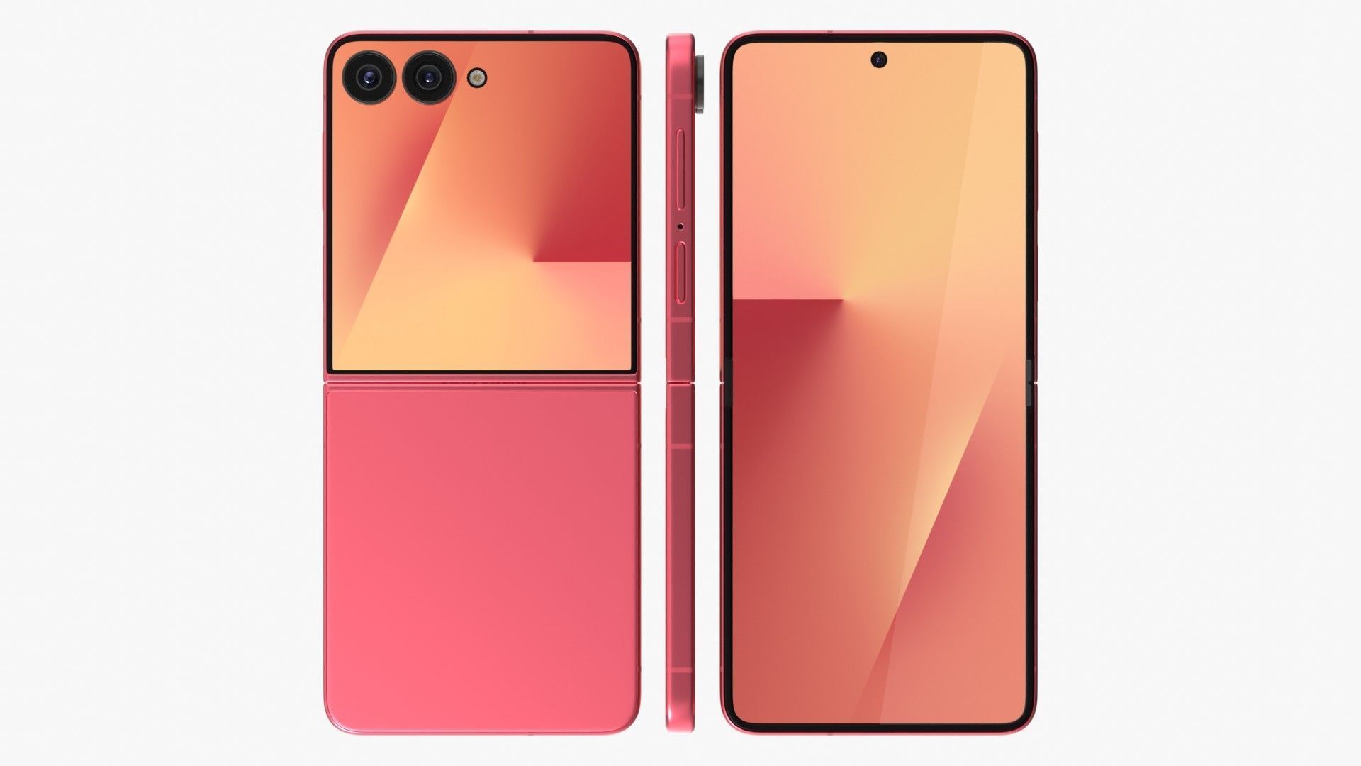 Samsung Galaxy Z Flip 7 Low-poly 3D model_27