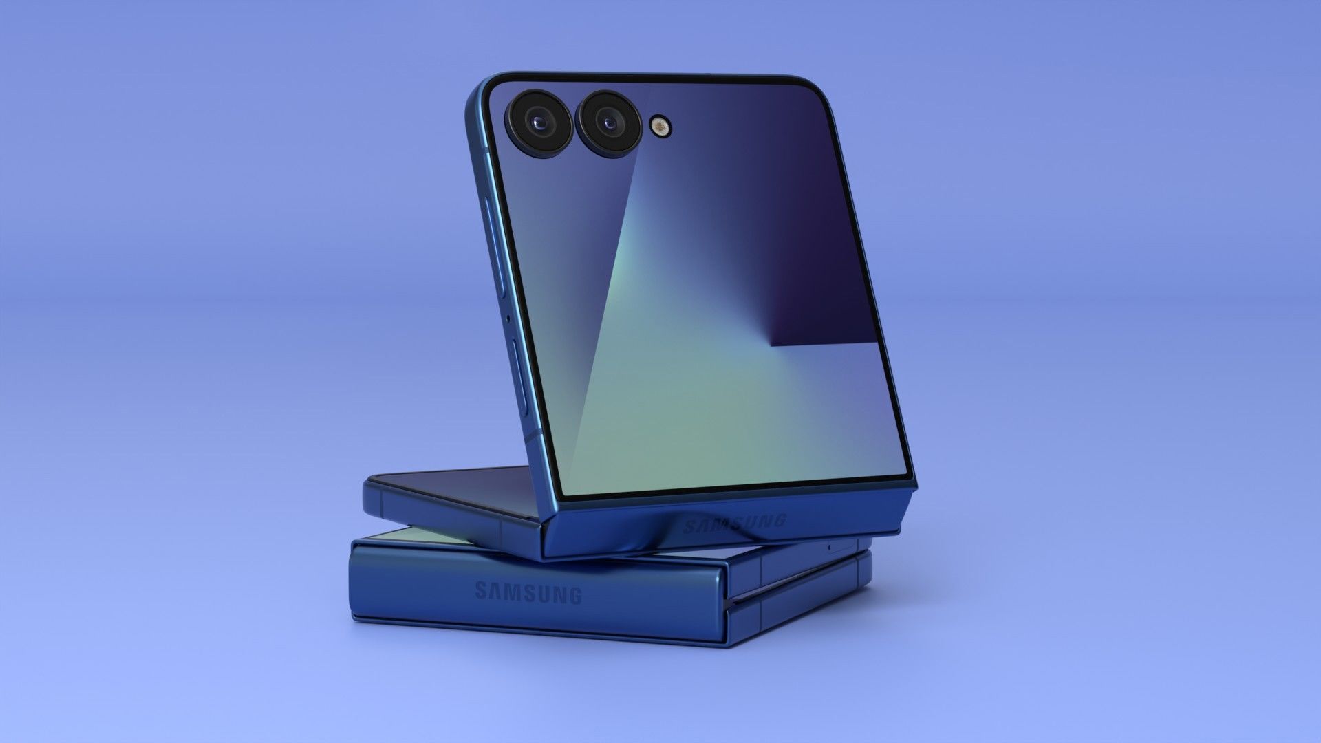 Samsung Galaxy Z Flip 7 Low-poly 3D model_7