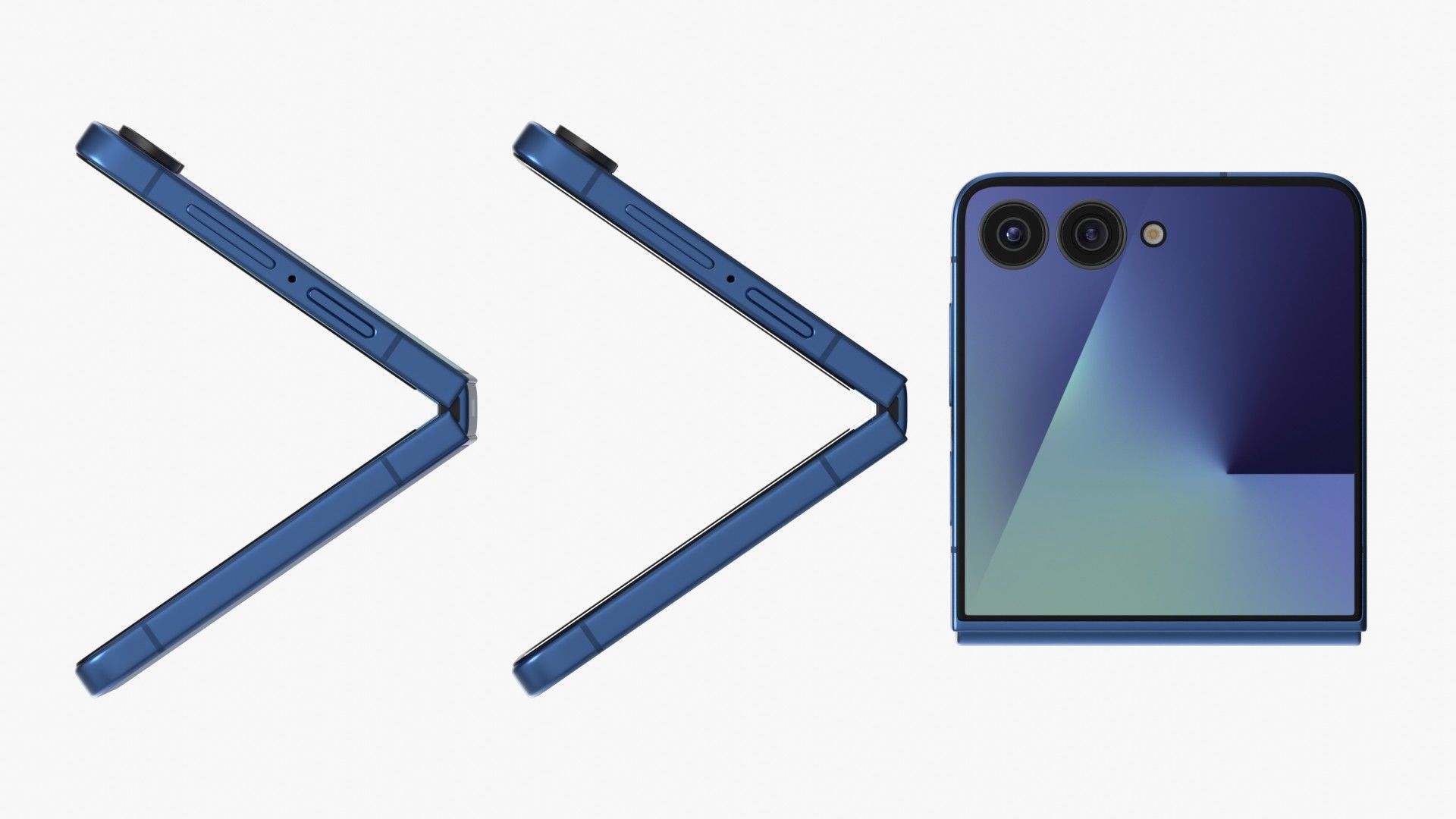 Samsung Galaxy Z Flip 7 Low-poly 3D model_9