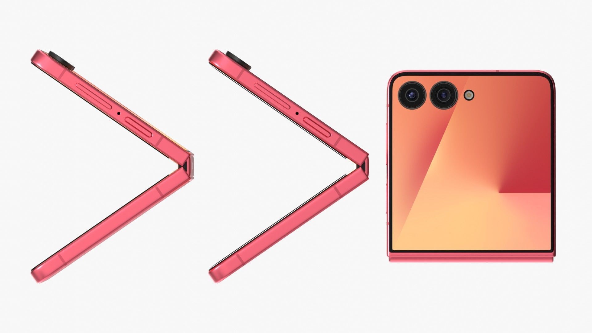 Samsung Galaxy Z Flip 7 Low-poly 3D model_33