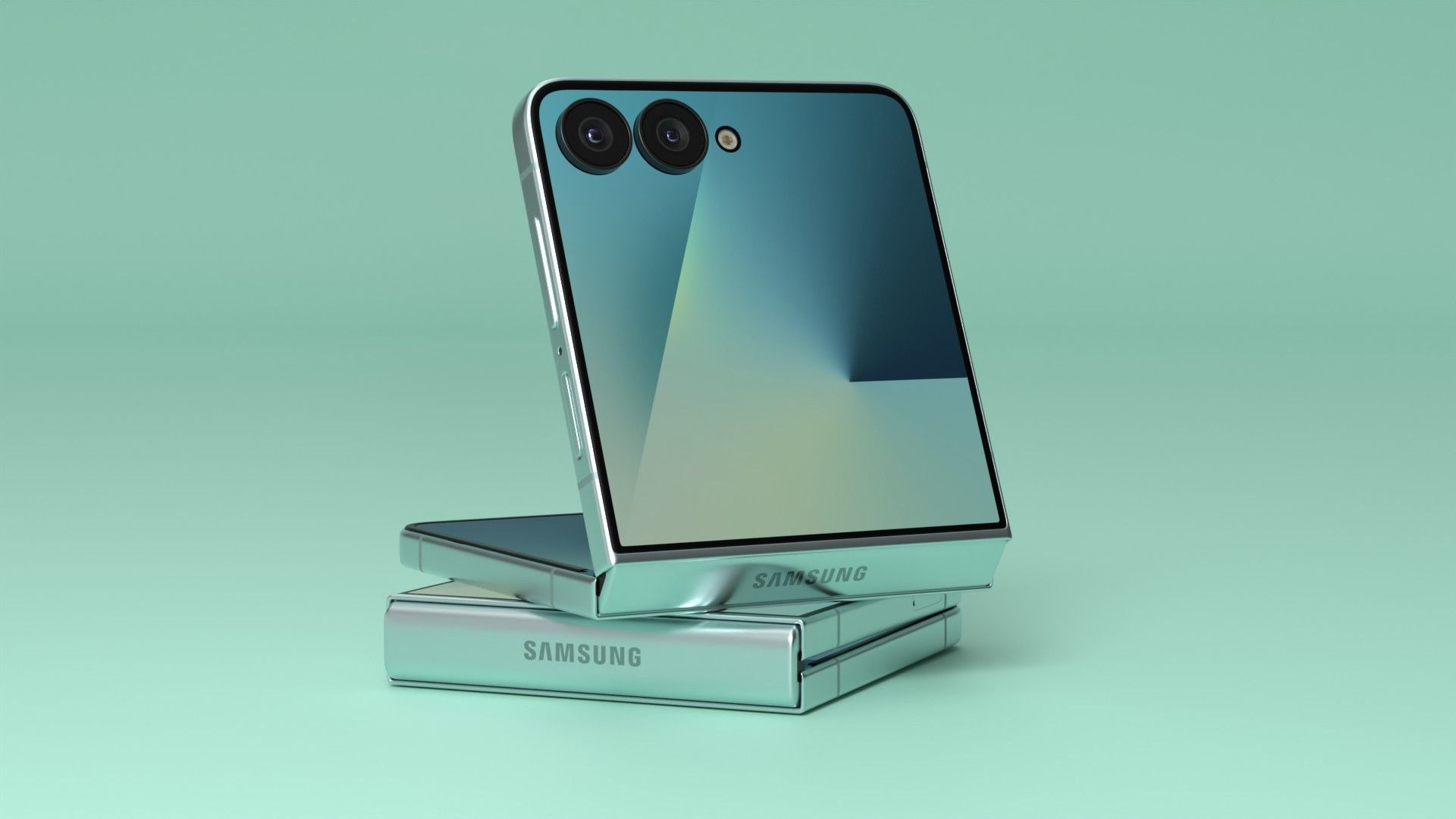 Samsung Galaxy Z Flip 7 Low-poly 3D model_15