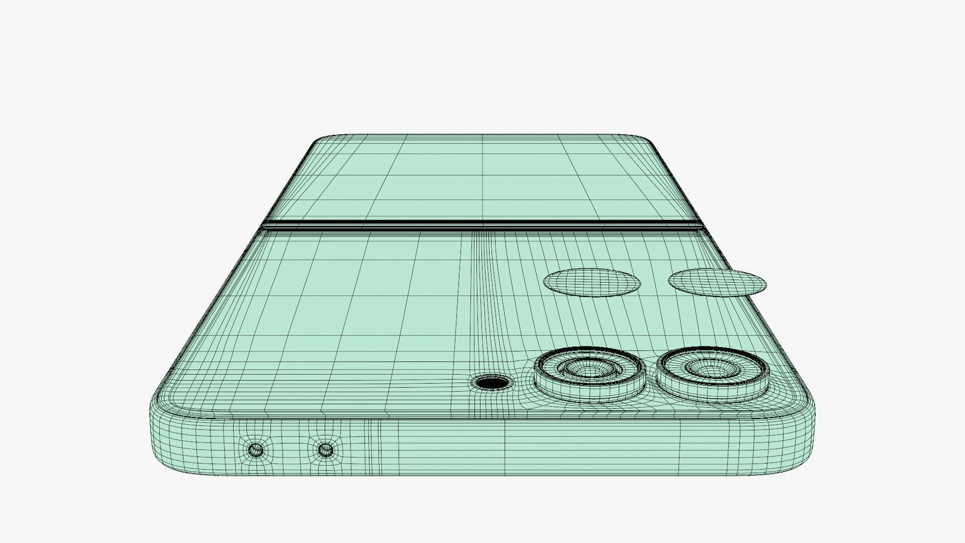 Samsung Galaxy Z Flip 7 Low-poly 3D model_37