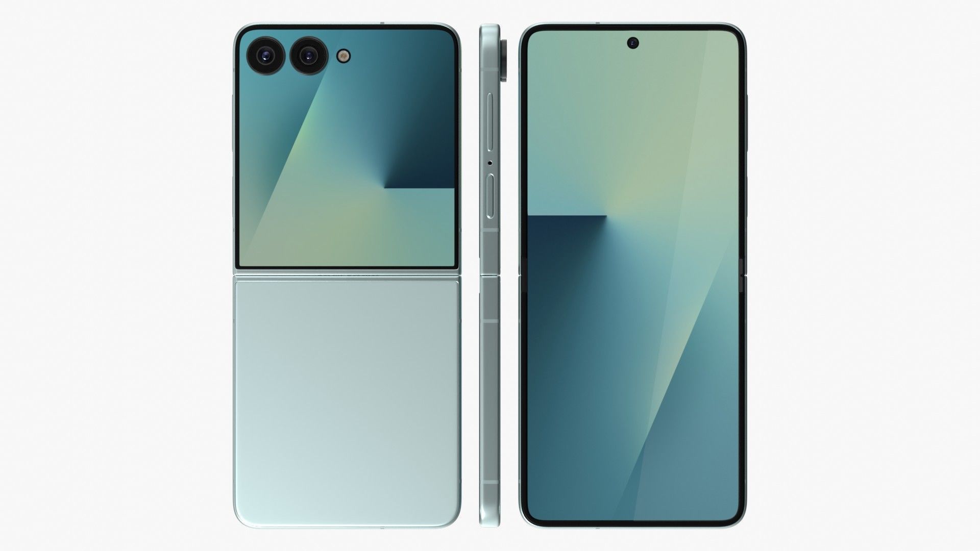 Samsung Galaxy Z Flip 7 Low-poly 3D model_11