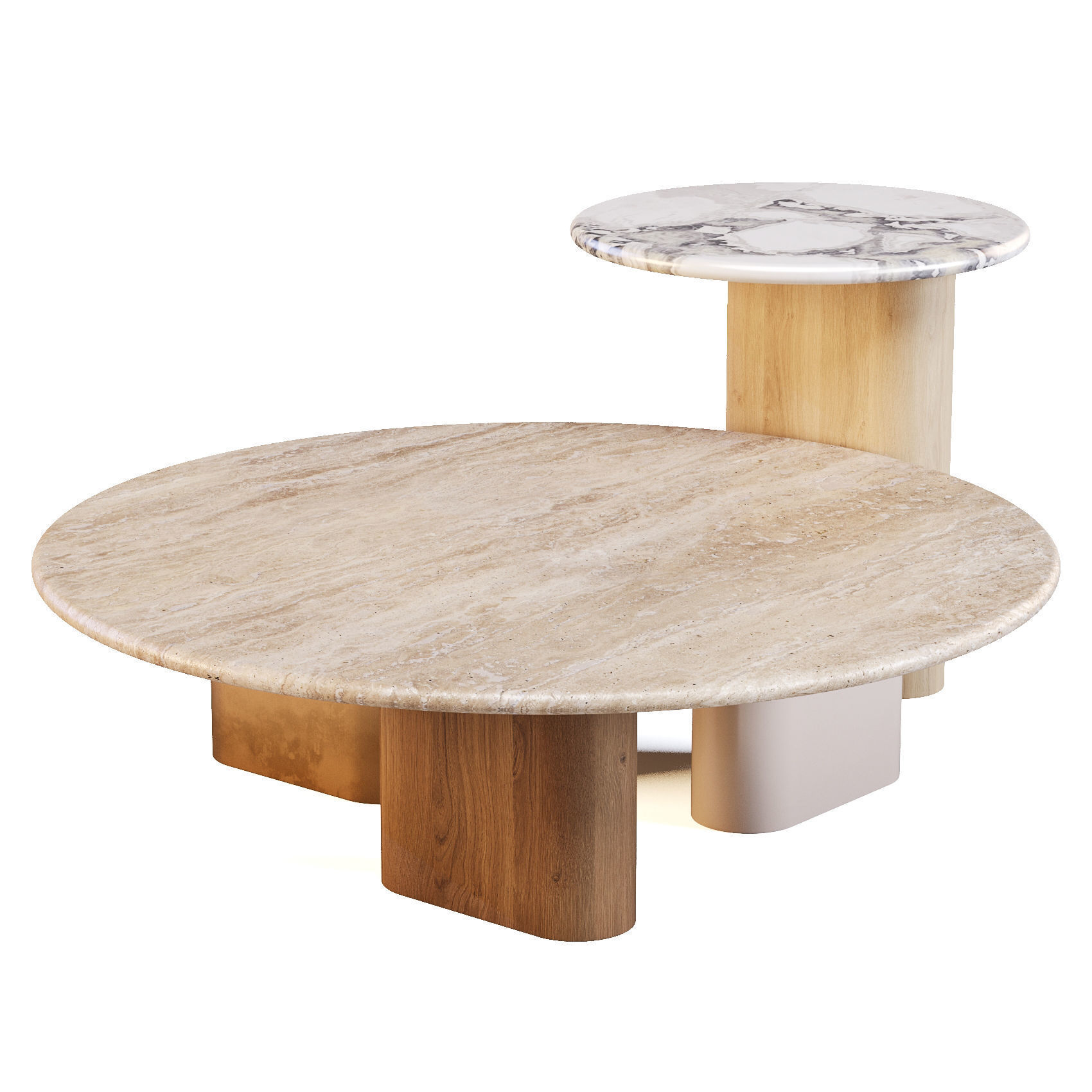 Giulio Marelli OnnO - Coffee and Side Tables Set 01 3D model_3