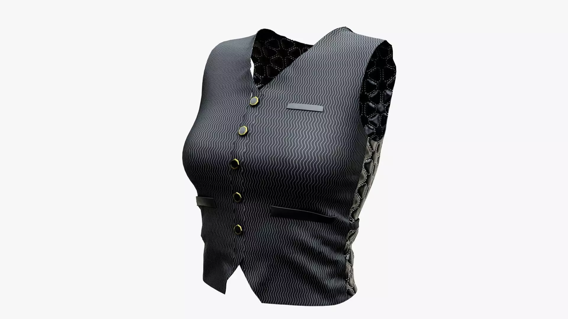 Formal Suit Vest Low-poly 3D model