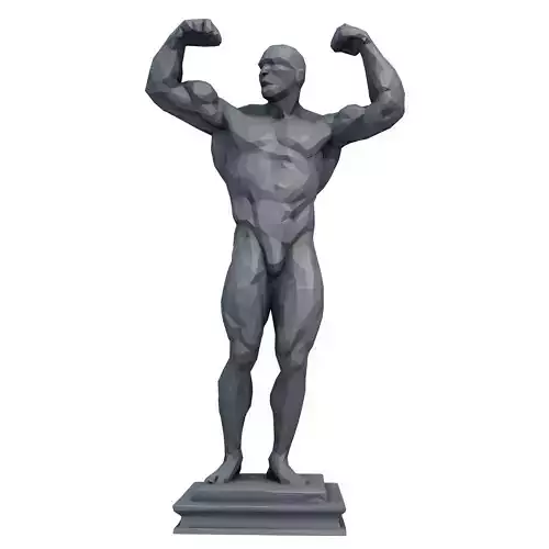 Bodybuilder Low Poly