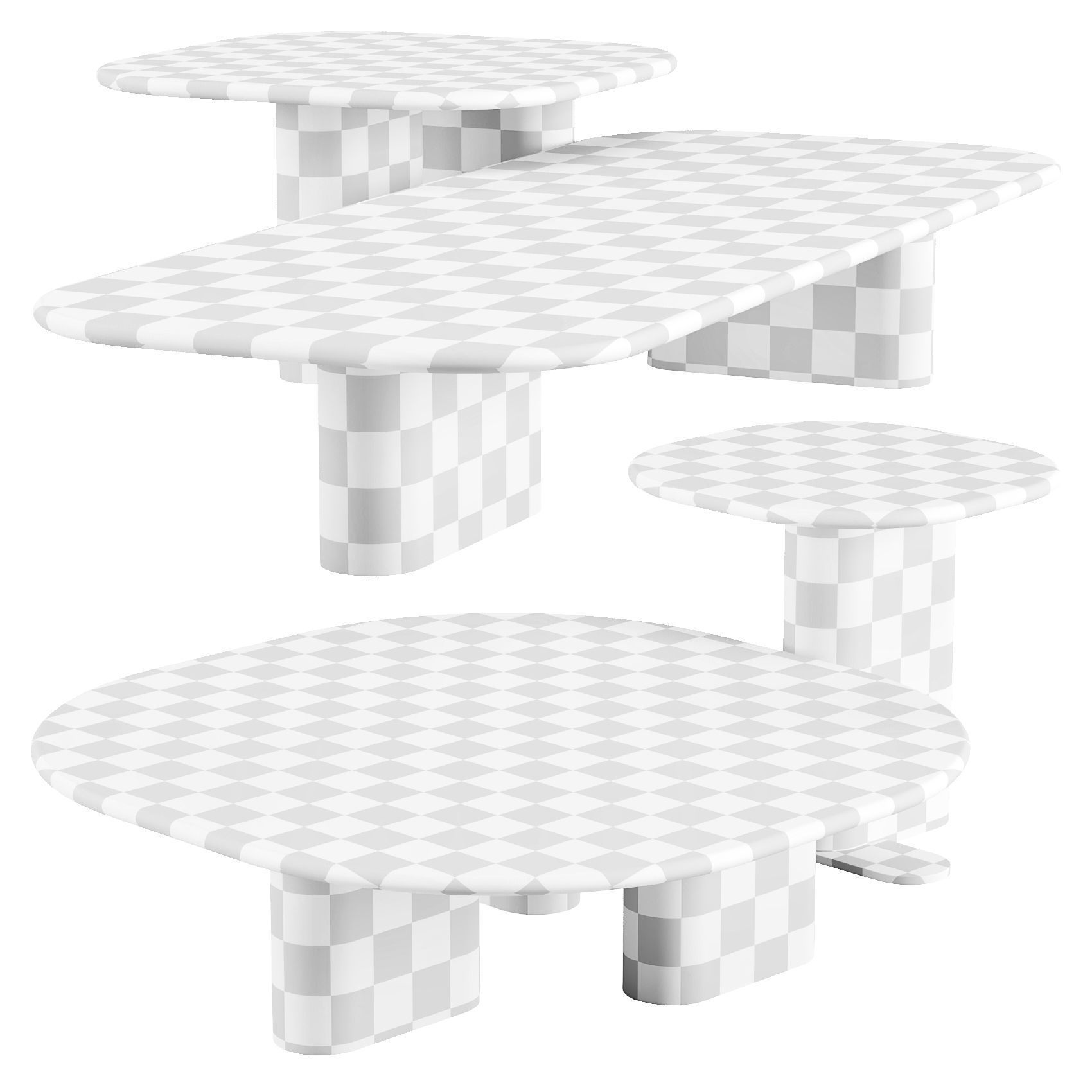 Giulio Marelli OnnO - Coffee and Side Tables Set 02 3D model_6