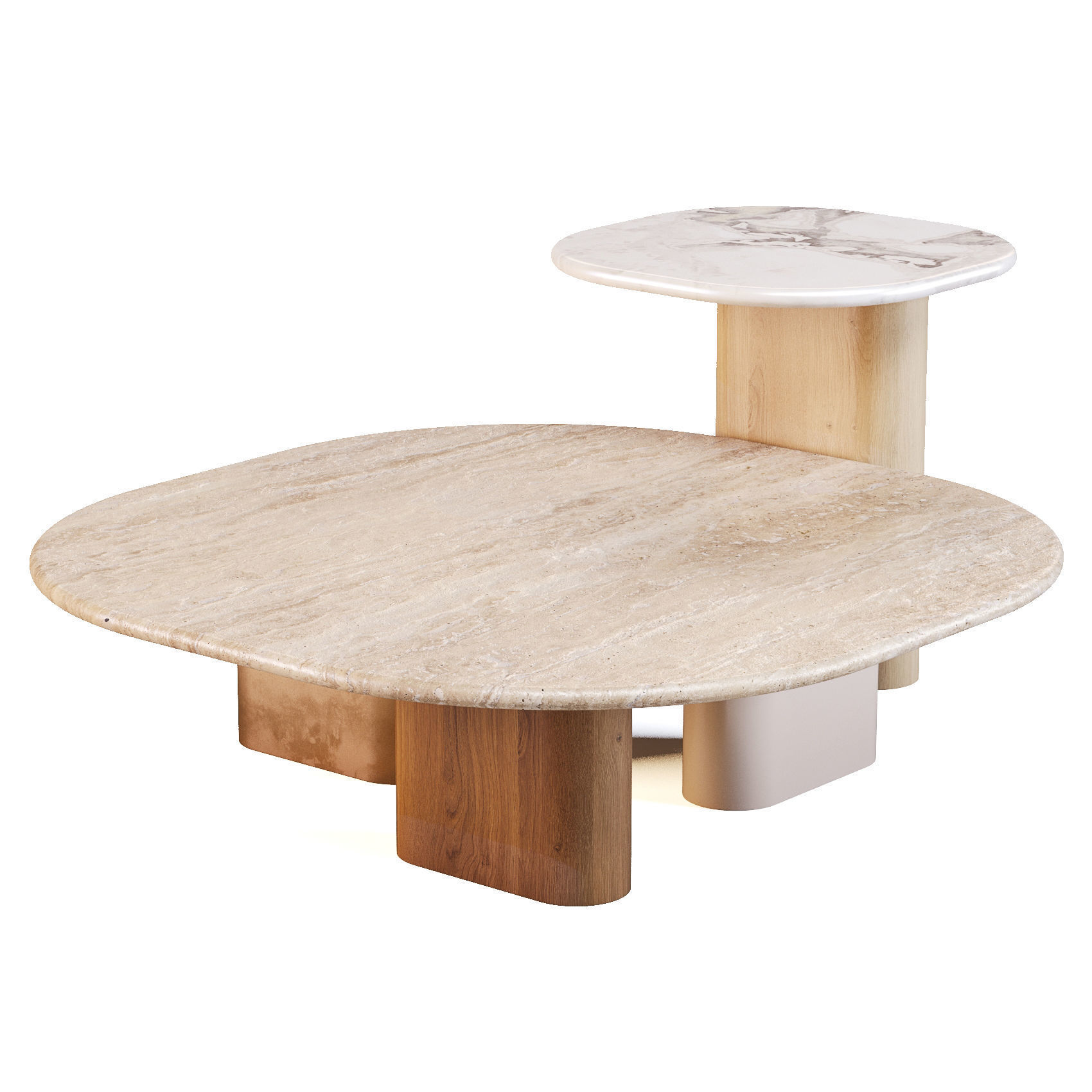 Giulio Marelli OnnO - Coffee and Side Tables Set 02 3D model_3