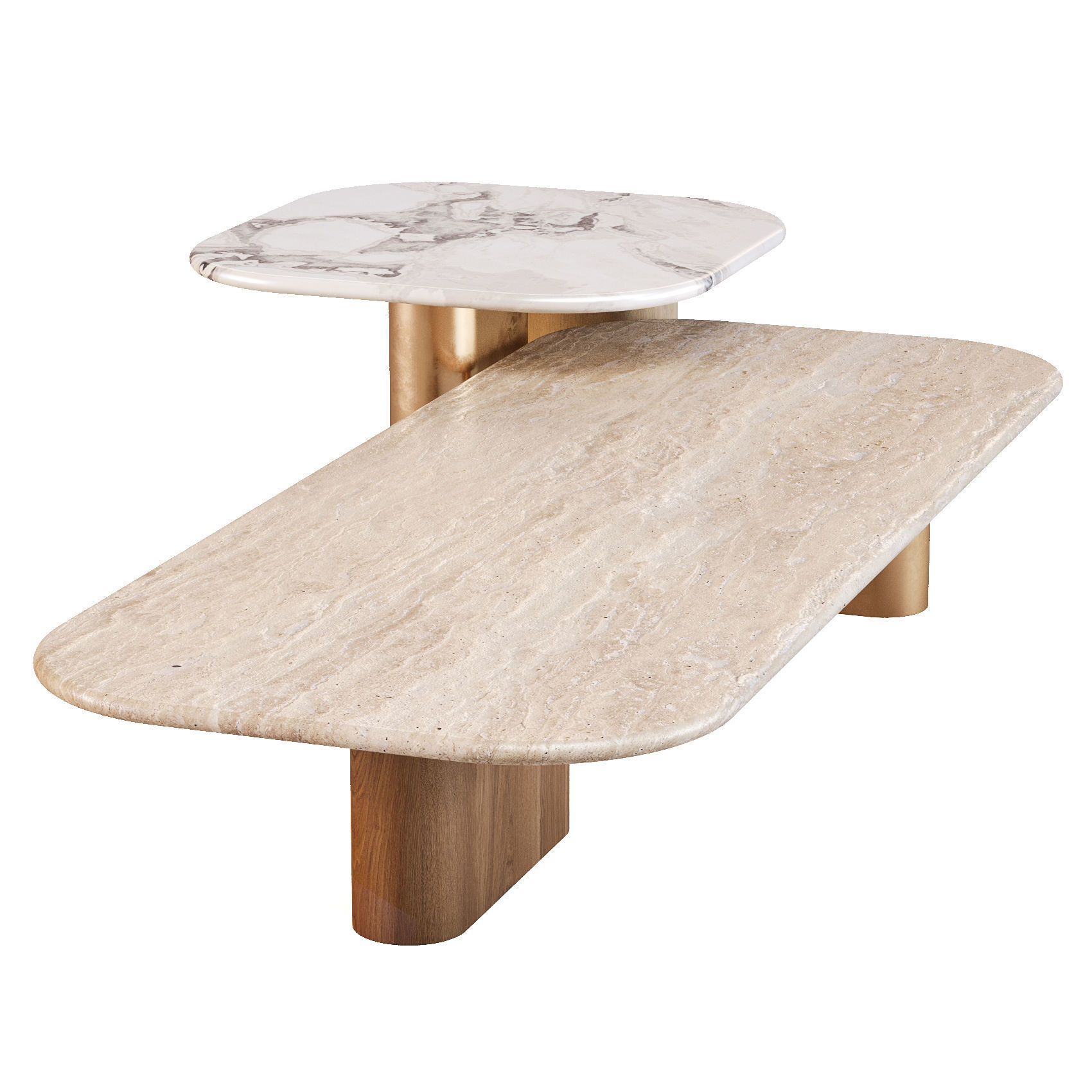 Giulio Marelli OnnO - Coffee and Side Tables Set 02 3D model_4