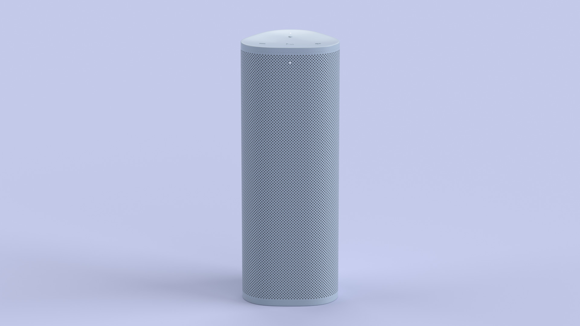 Ultra Portable Smart Speaker Blue Low-poly 3D model_1