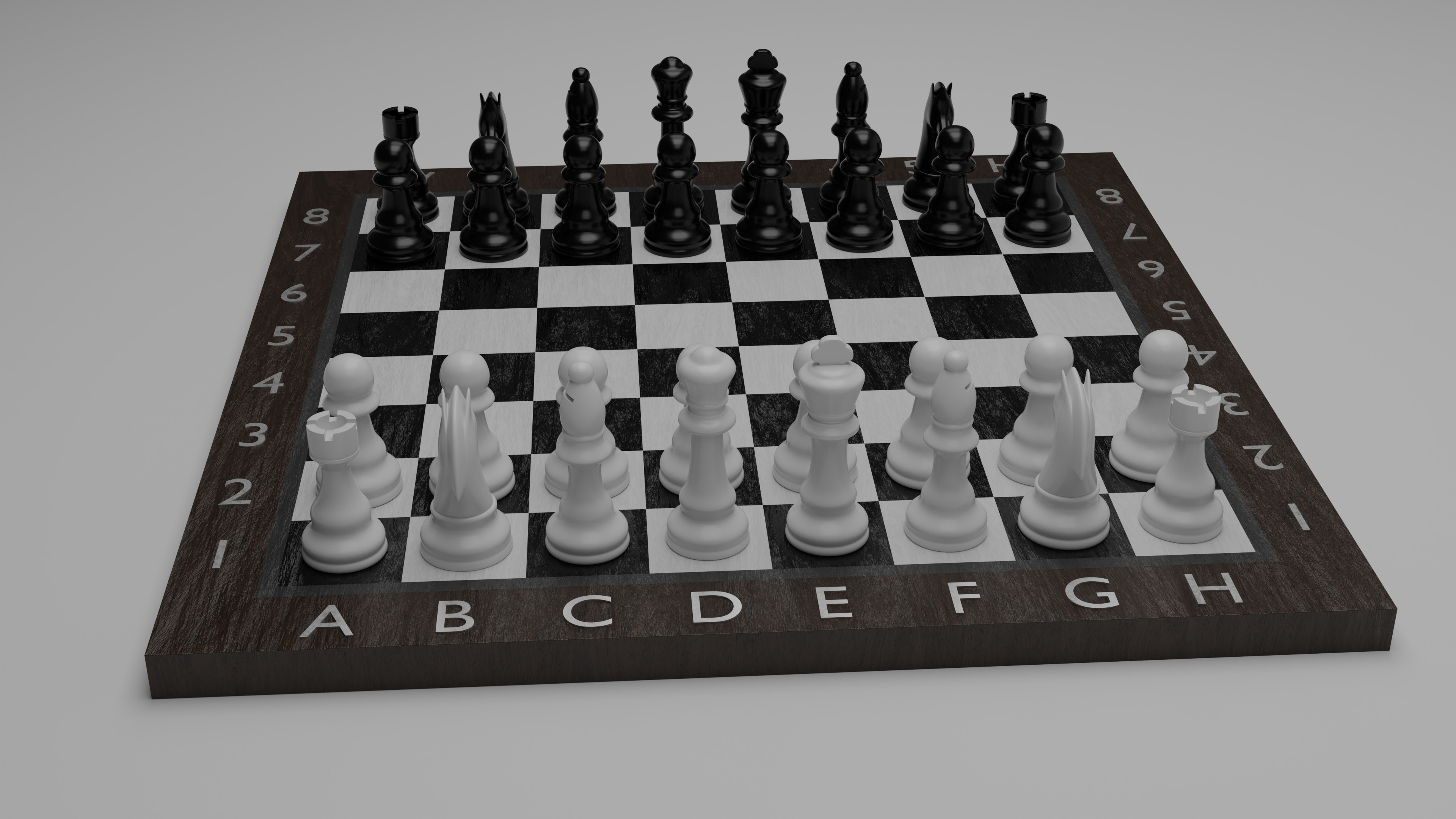 Chessboard 3D model_2