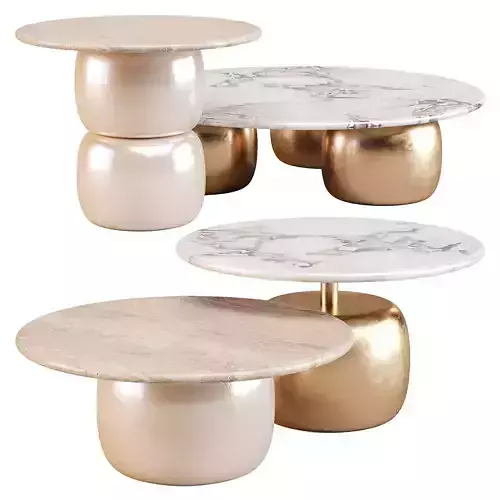 Giulio Marelli Lua - Coffee and Side Tables 3D model