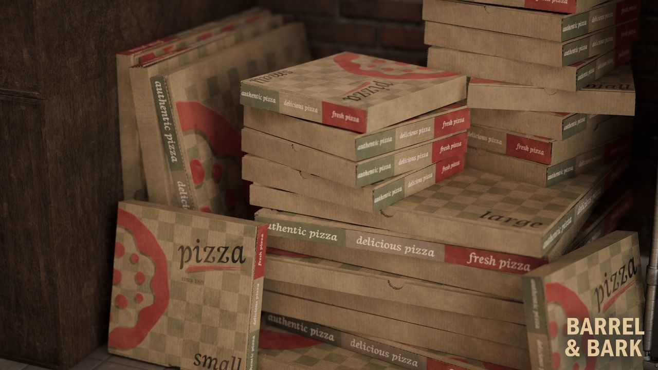 Pizza Restaurant Environment Low-poly 3D model_21