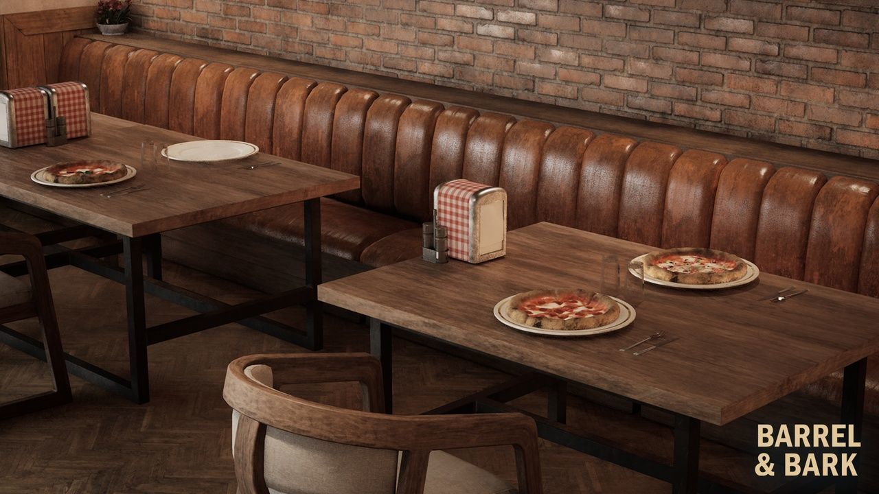 Pizza Restaurant Environment Low-poly 3D model_10