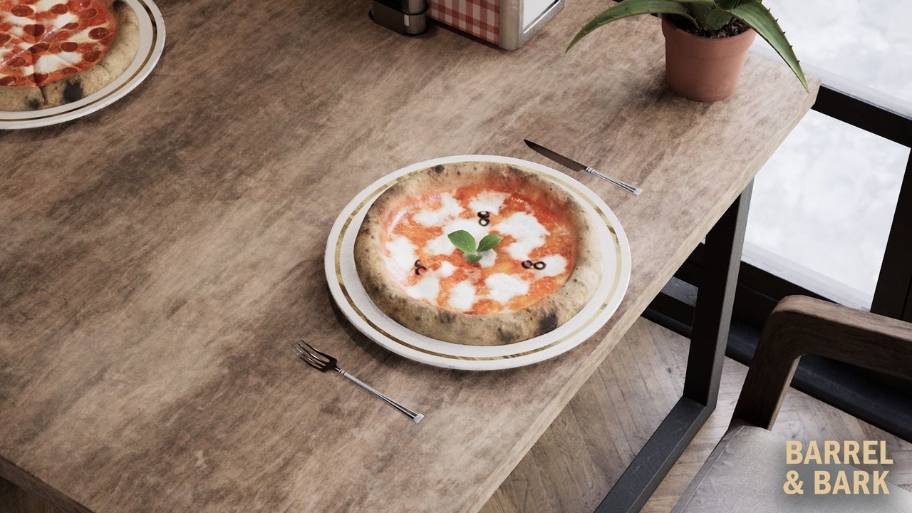 Pizza Restaurant Environment Low-poly 3D model_14