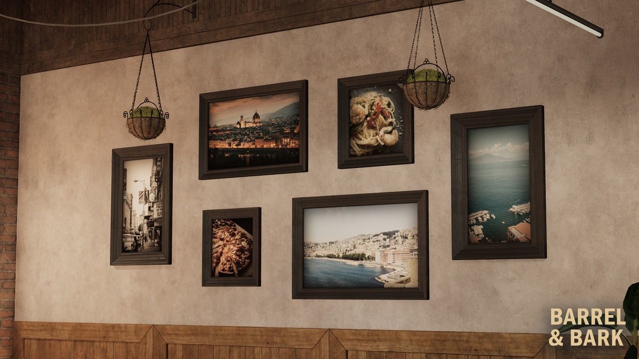 Pizza Restaurant Environment Low-poly 3D model_22