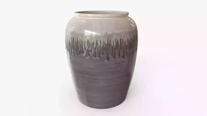 Vase Ceramic Melting Paint L